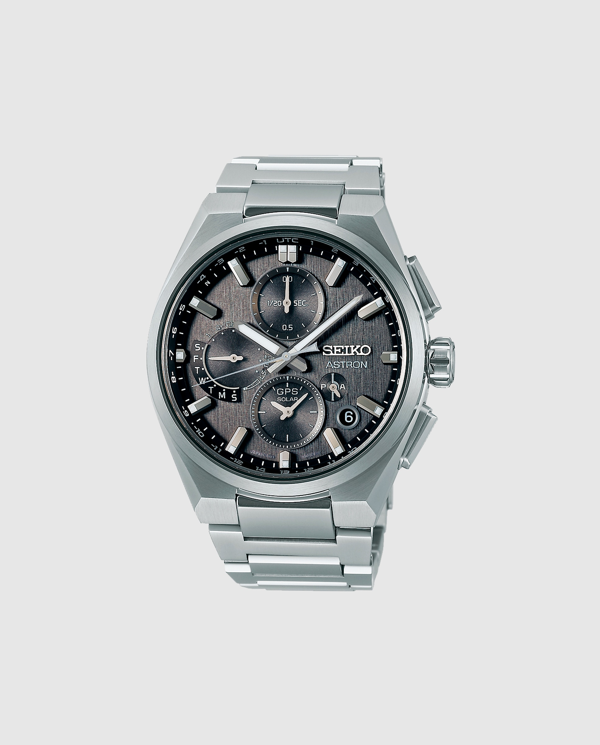 Relógio Astron Ssh163j1 de Titânio e Bracelete Prateada Prata-1