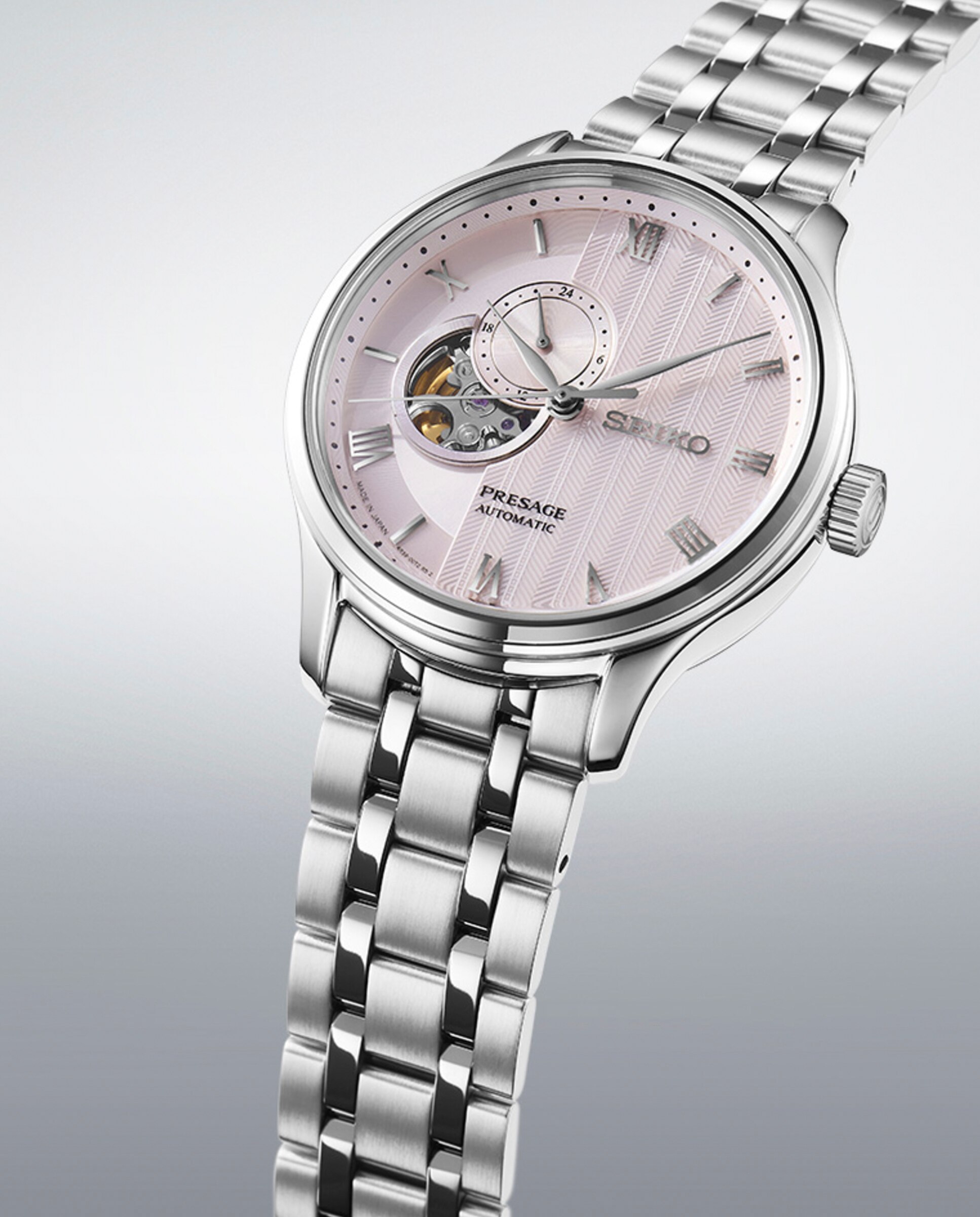 Relógio Presage Ssa465j1 Automático de Aço e Bracelete Prateada Prata-3