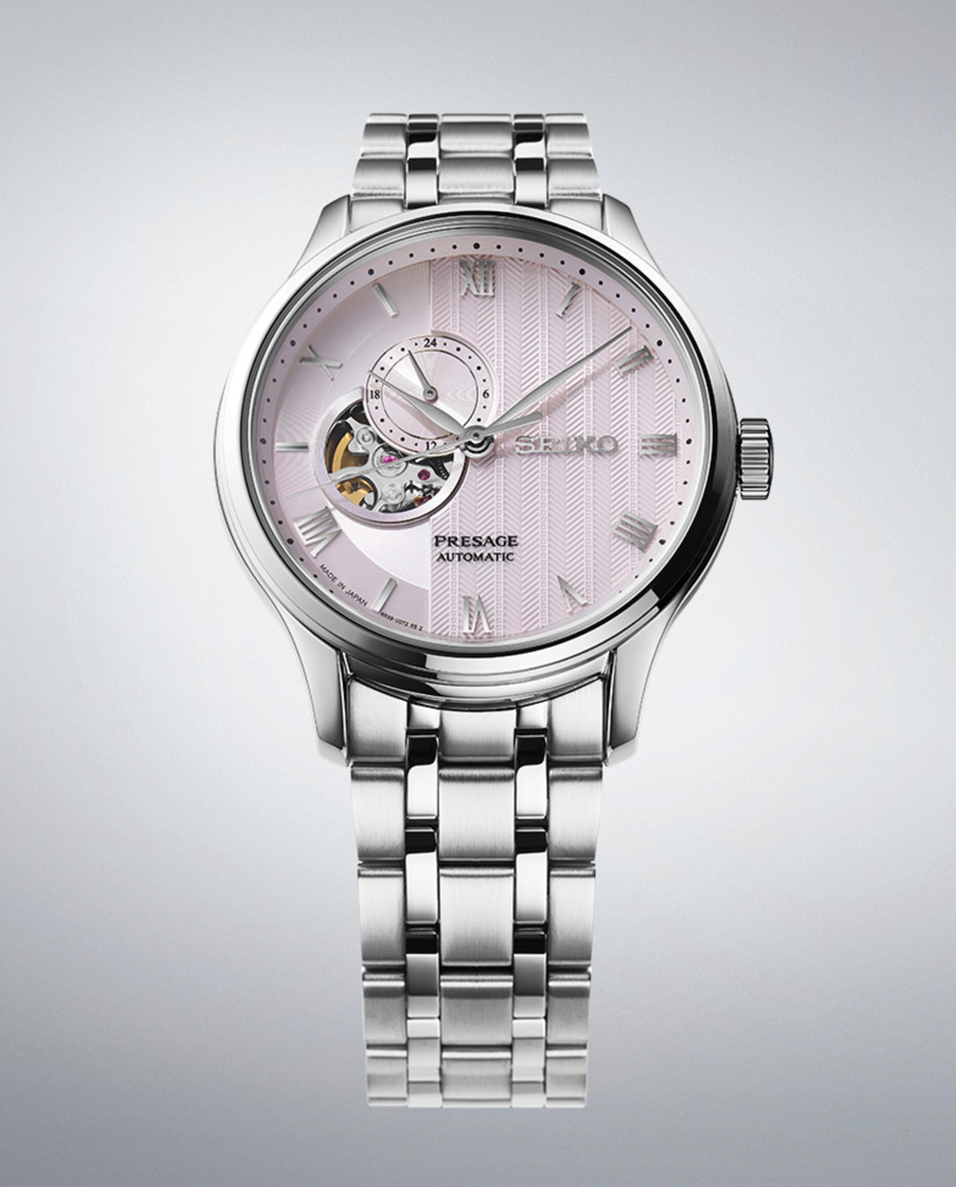 Relógio Presage Ssa465j1 Automático de Aço e Bracelete Prateada Prata-4