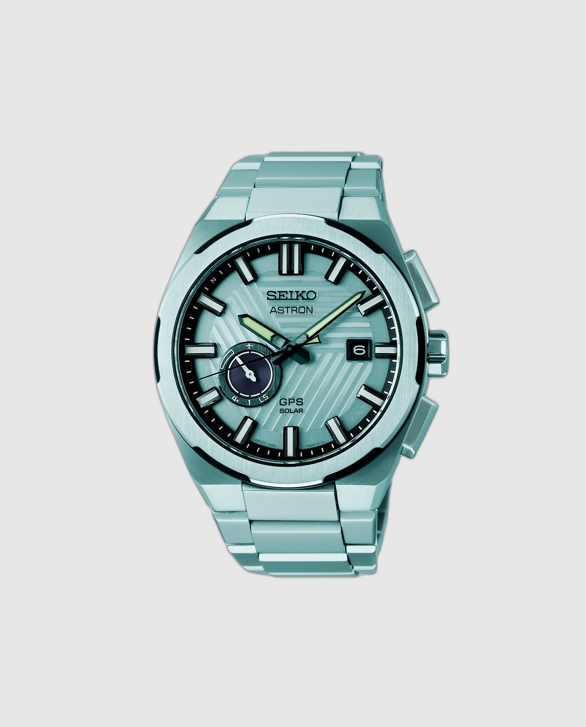 Relógio Astron Ssj037j1 de Titânio e Bracelete Prateada Prata-1