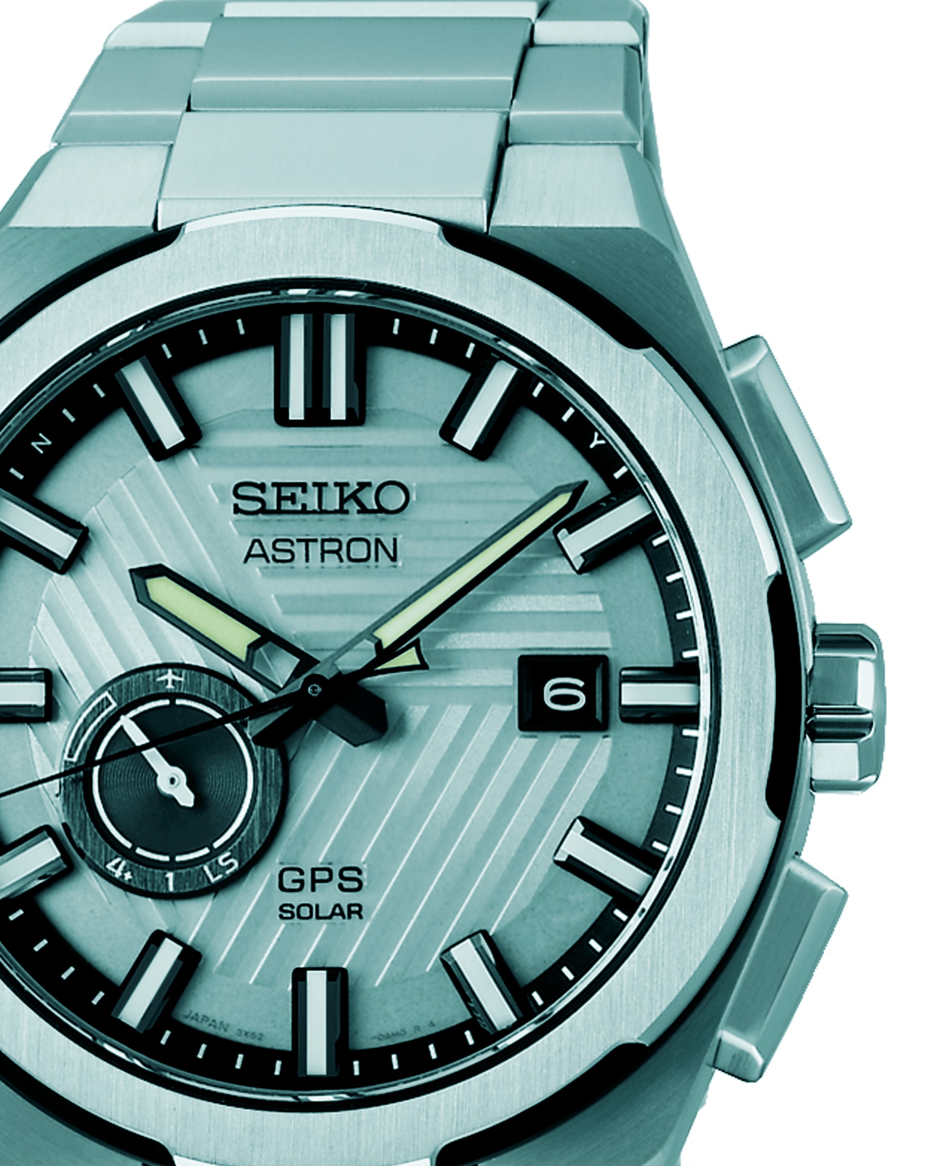 Relógio Astron Ssj037j1 de Titânio e Bracelete Prateada Prata-2