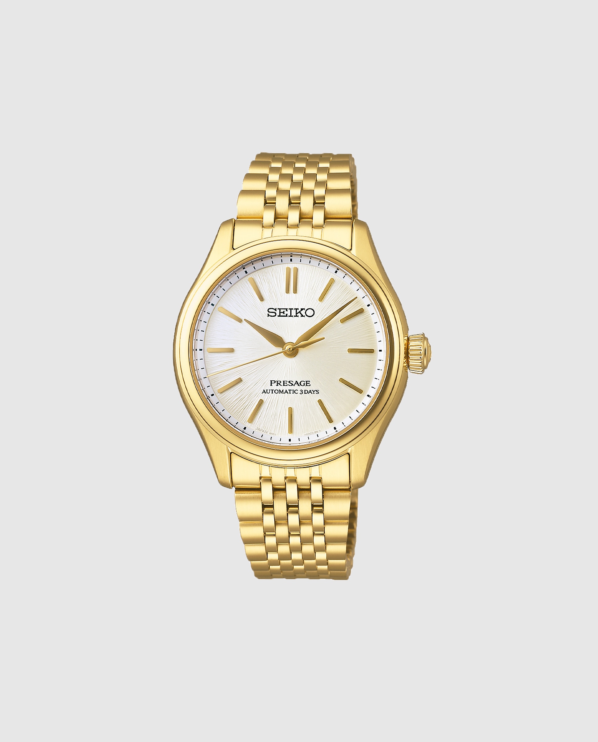 Relógio Presage Spb524j1 Automático de Ouro e Bracelete Dourada Ouro-1