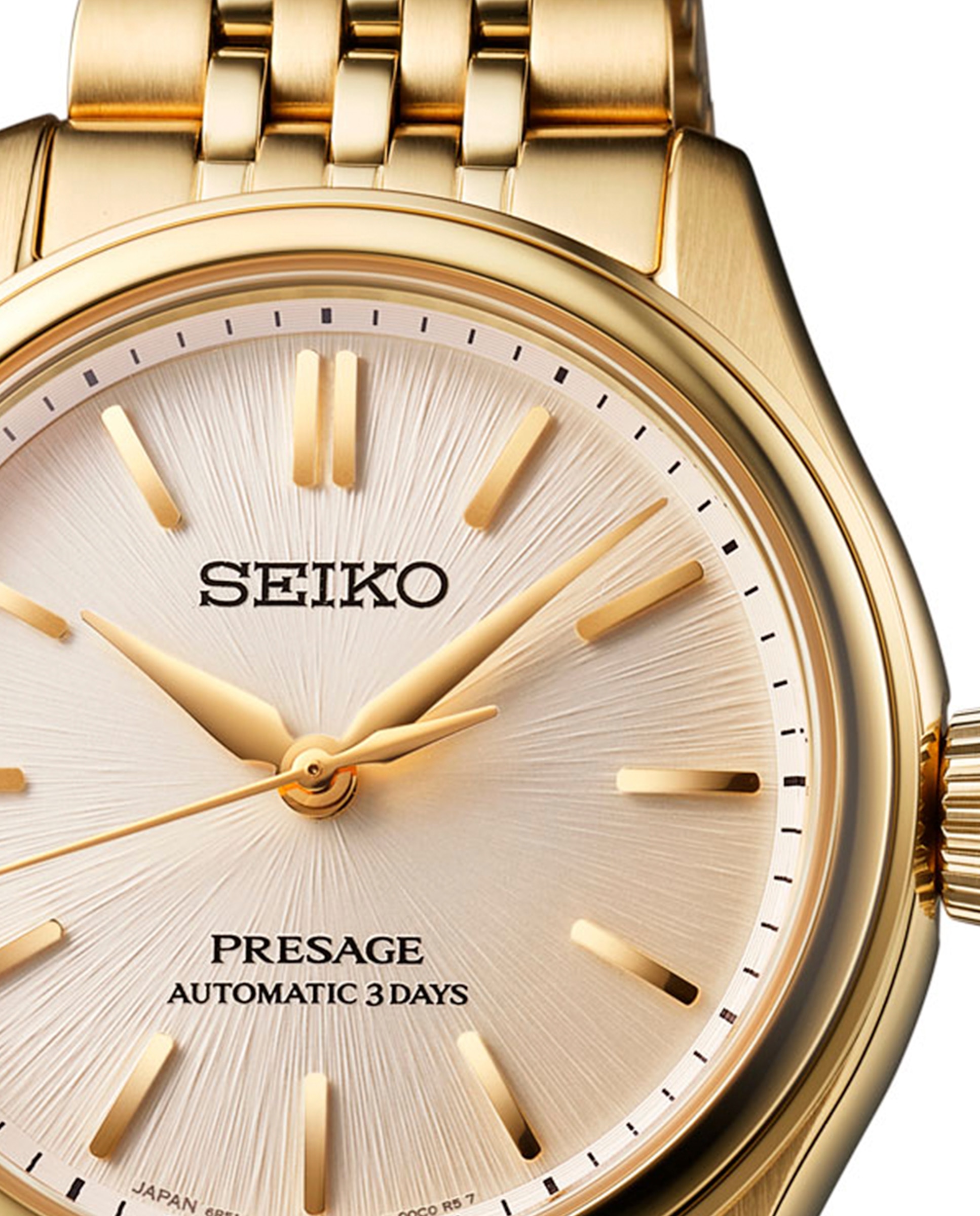 Relógio Presage Spb524j1 Automático de Ouro e Bracelete Dourada Ouro-2