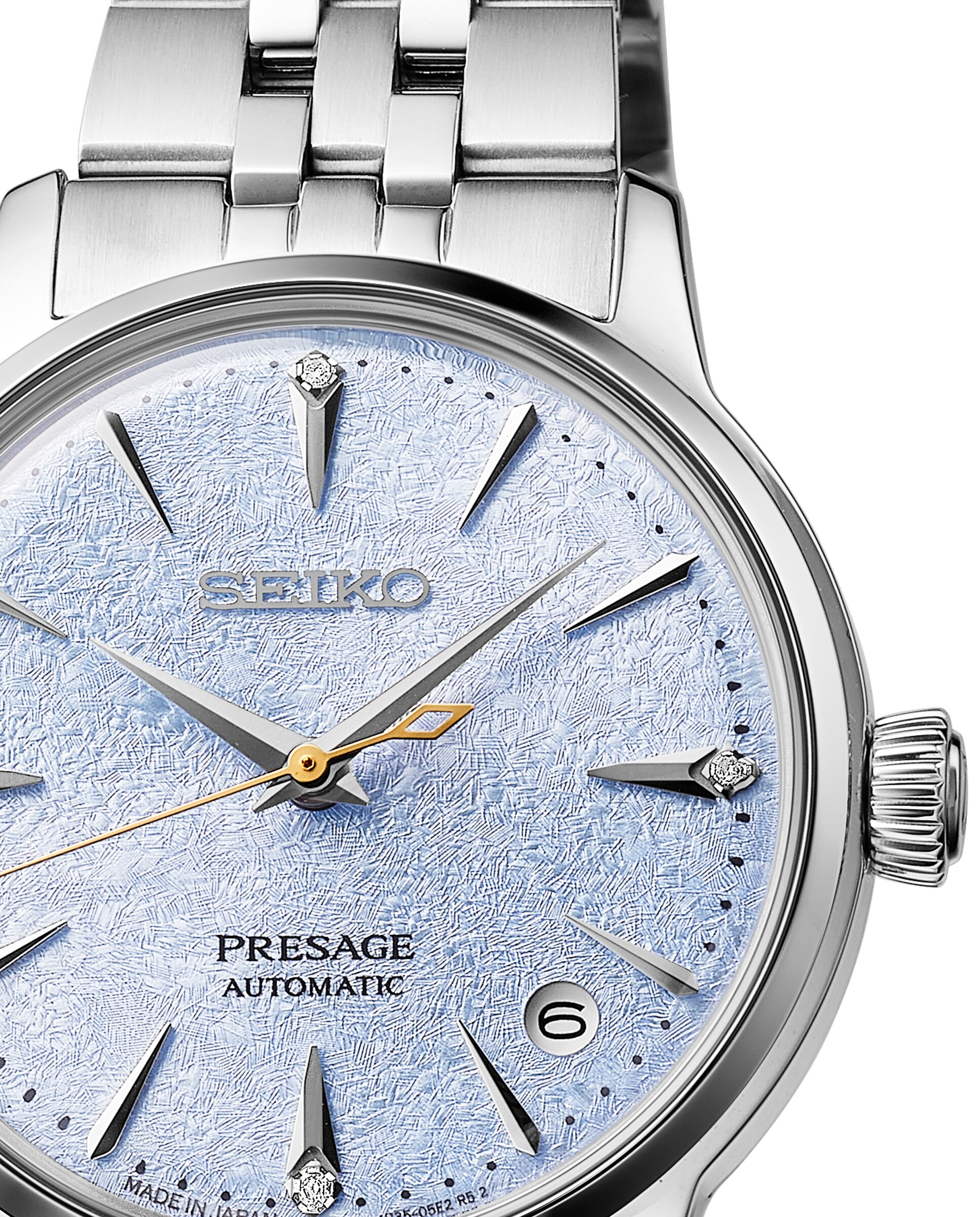 Relógio Presage Srpl61j1 Automático de Aço e Correia Prateada Prata-2