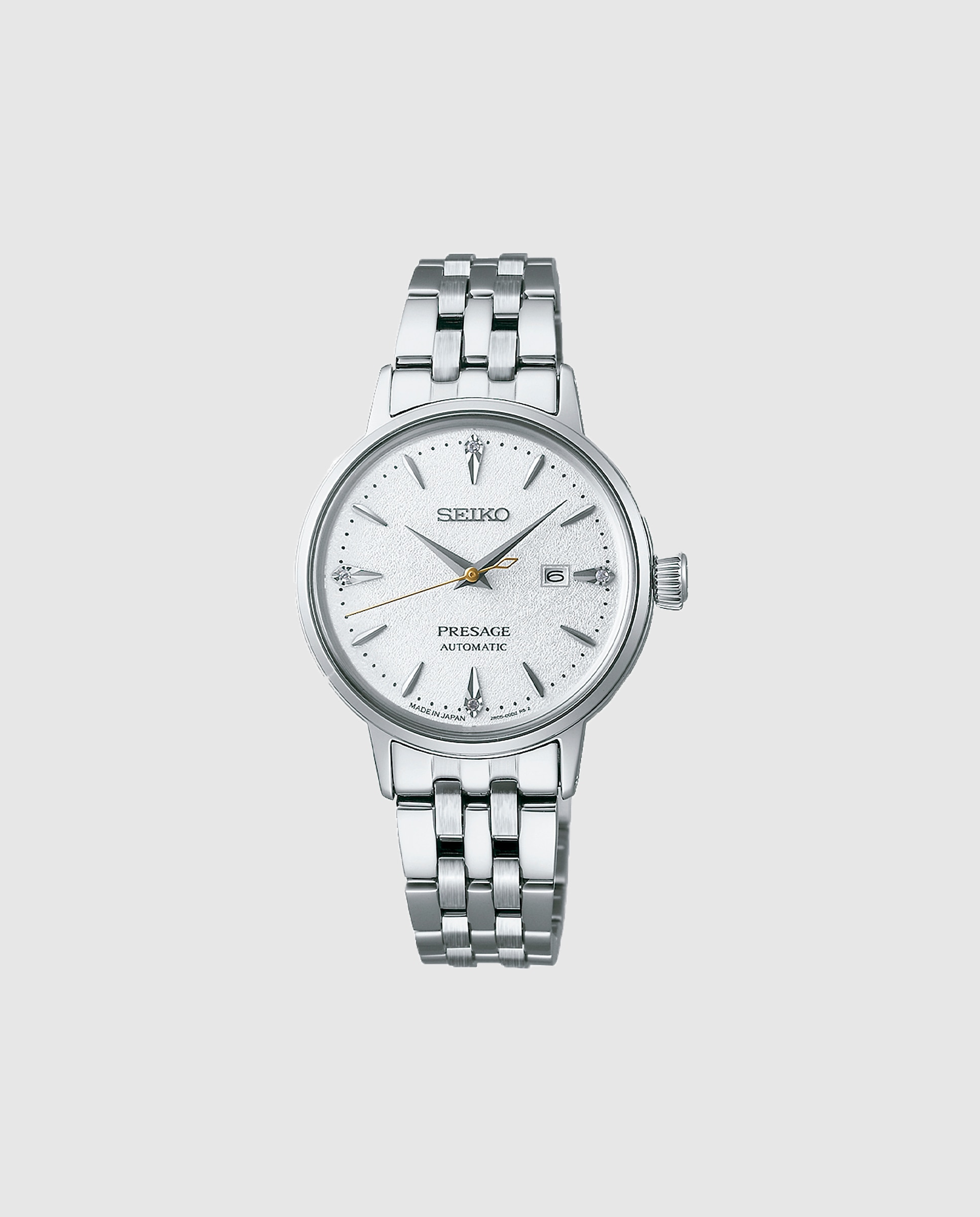 Relógio Presage Sre017j1 Automático de Aço e Bracelete Prateada Prata-1