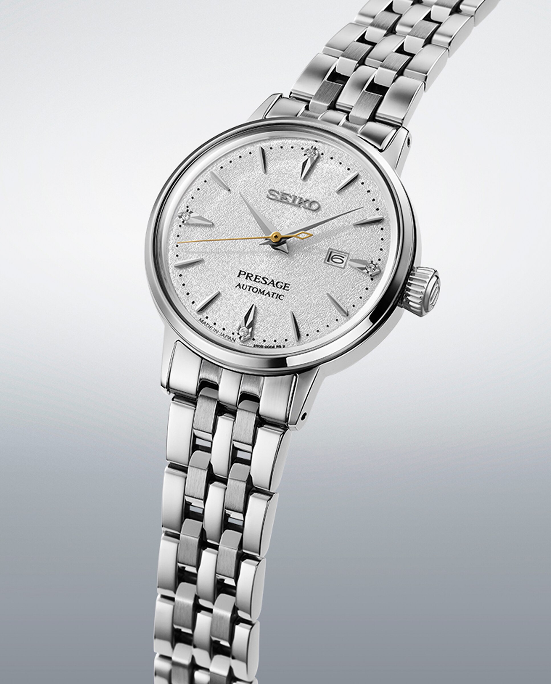Relógio Presage Sre017j1 Automático de Aço e Bracelete Prateada Prata-3
