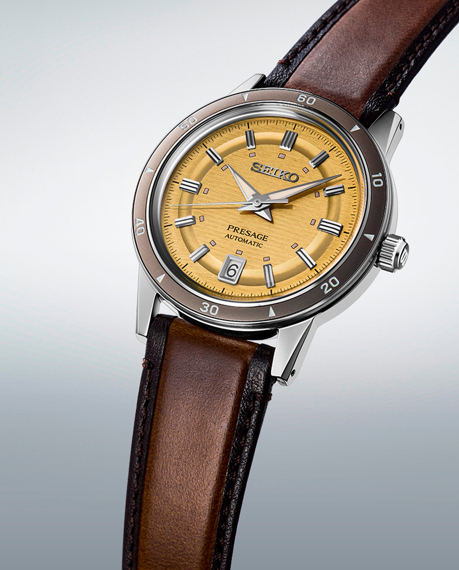 Relógio Presage Srpl75j1 Automático de Pele e Bracelete em Castanho Castanho-3