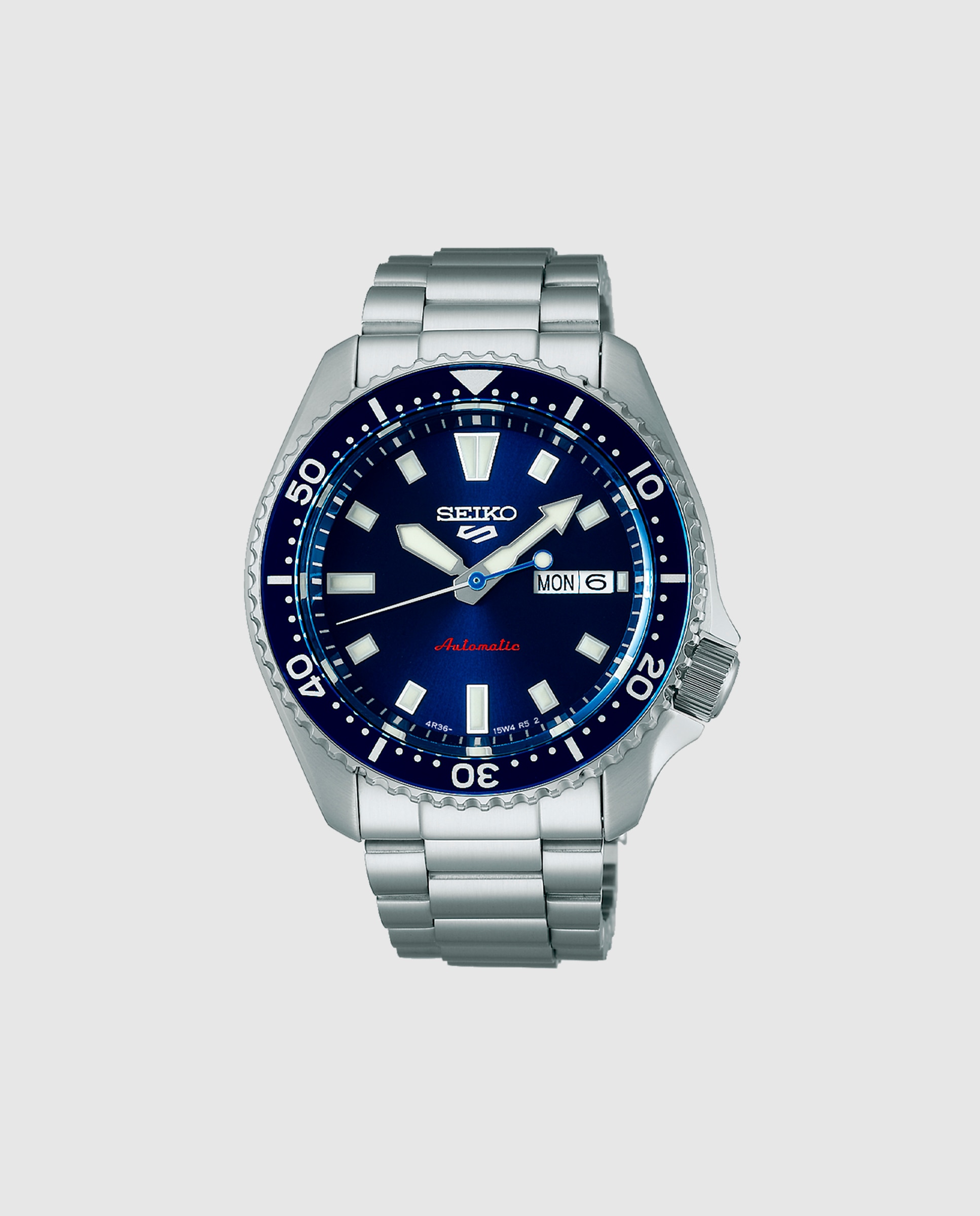 Relógio 5 Sports Srpl83k1 Automático de Aço e Bracelete Prateada Prata-1