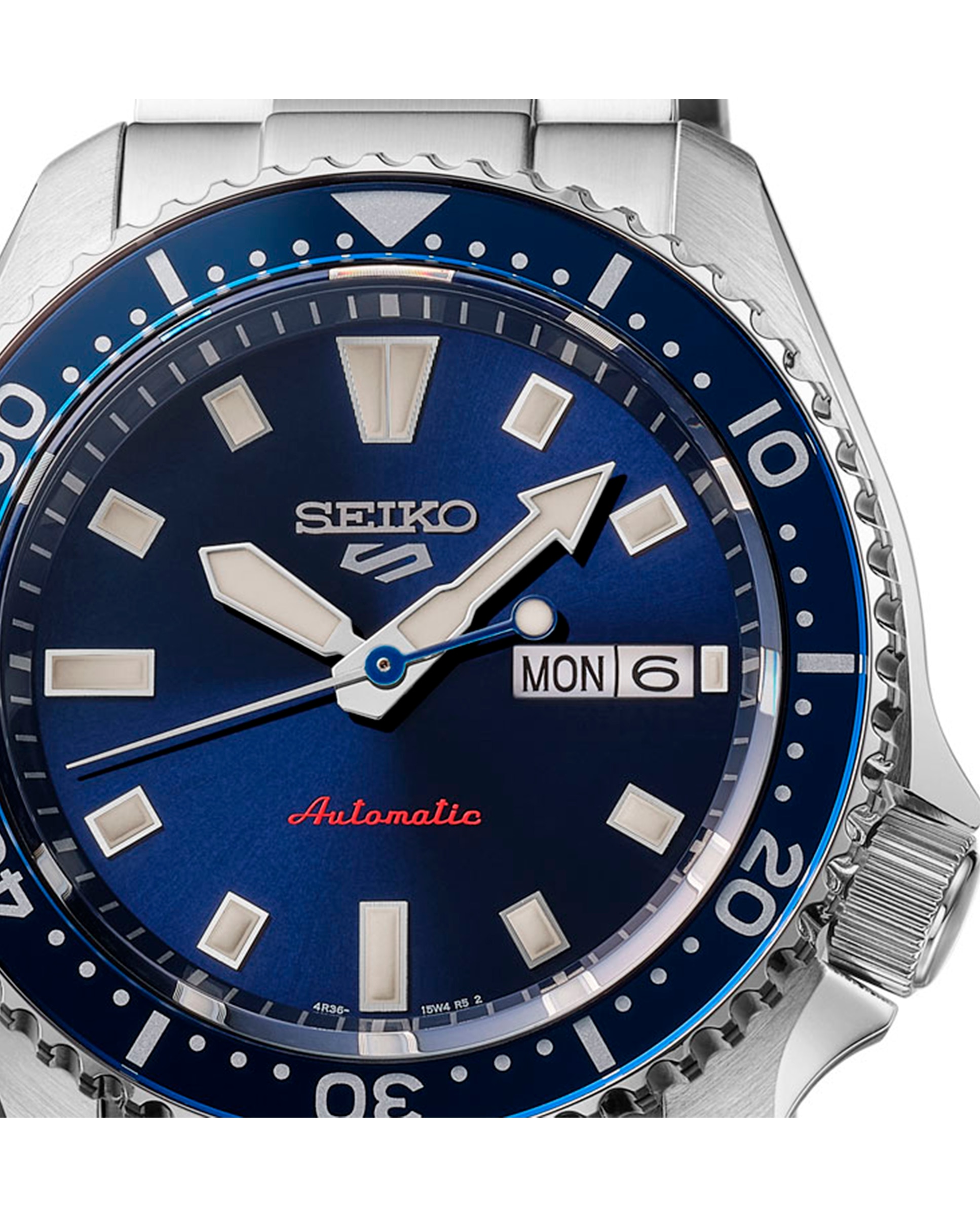 Relógio 5 Sports Srpl83k1 Automático de Aço e Bracelete Prateada Prata-2