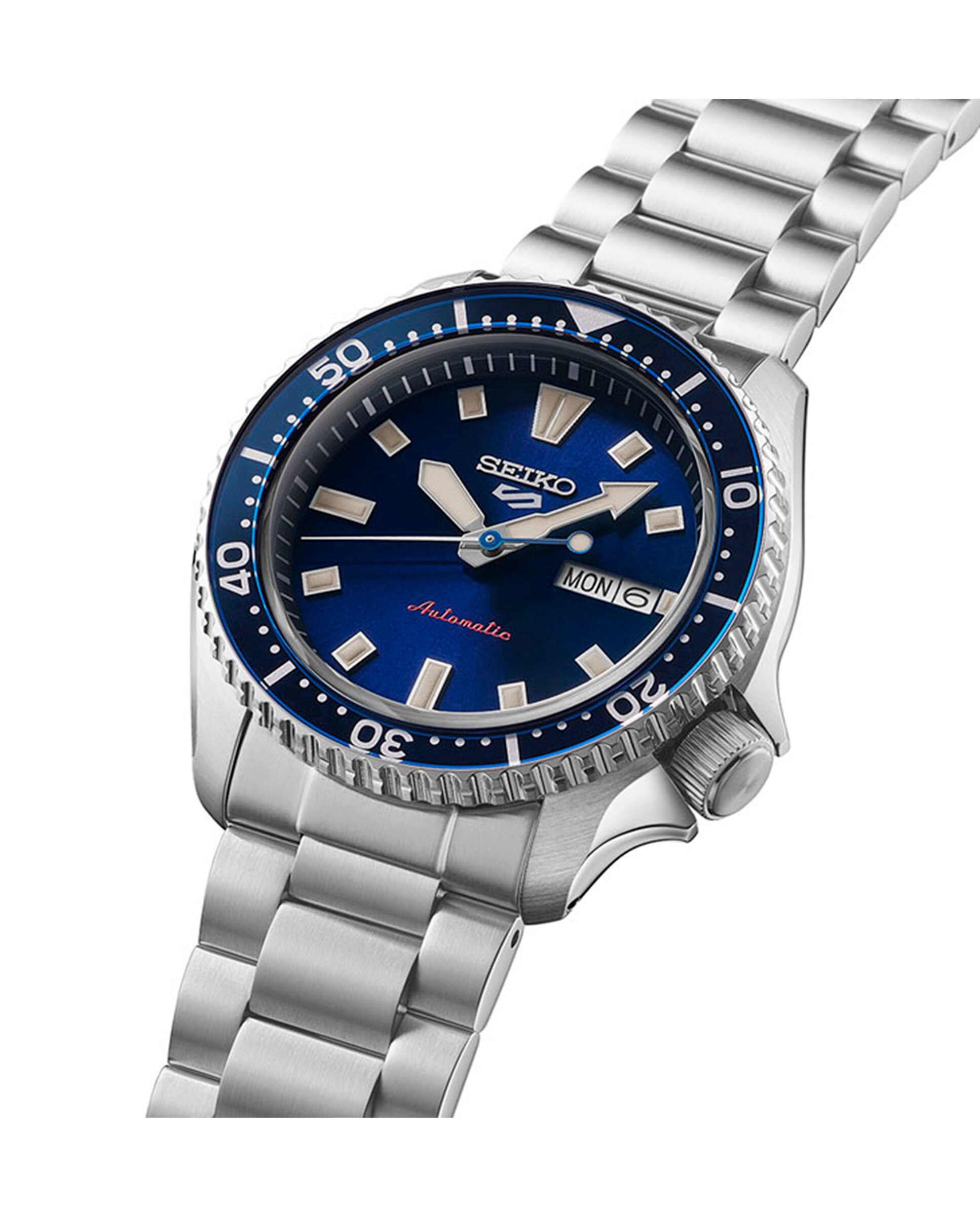Relógio 5 Sports Srpl83k1 Automático de Aço e Bracelete Prateada Prata-3