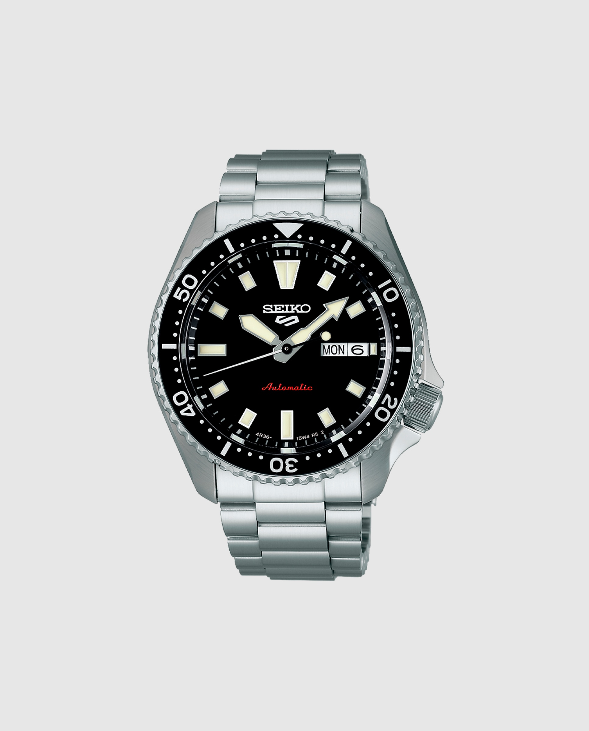 Relógio 5 Sports Srpl85k1 Automático de Aço e Bracelete Prateada Prata-1