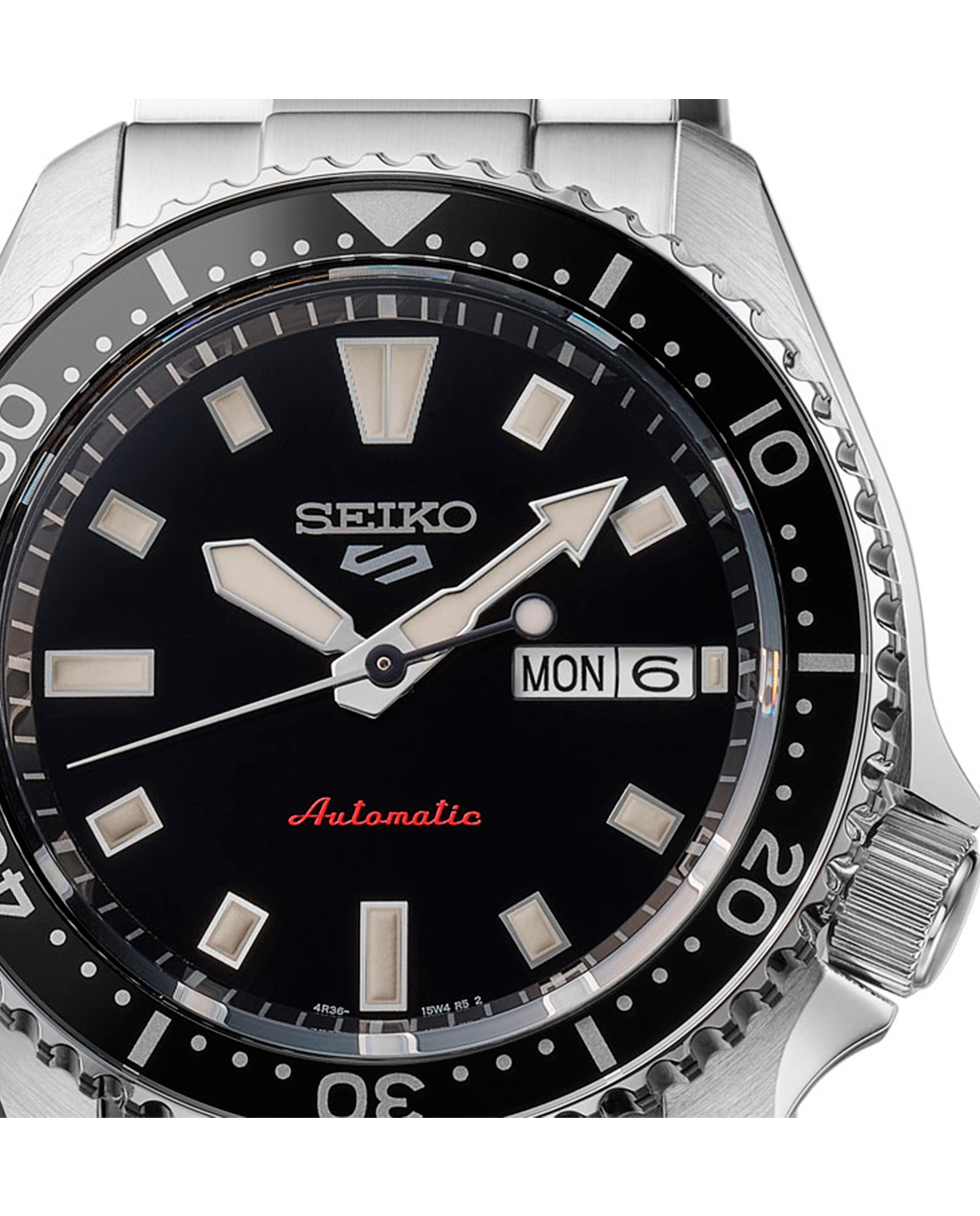 Relógio 5 Sports Srpl85k1 Automático de Aço e Bracelete Prateada Prata-2