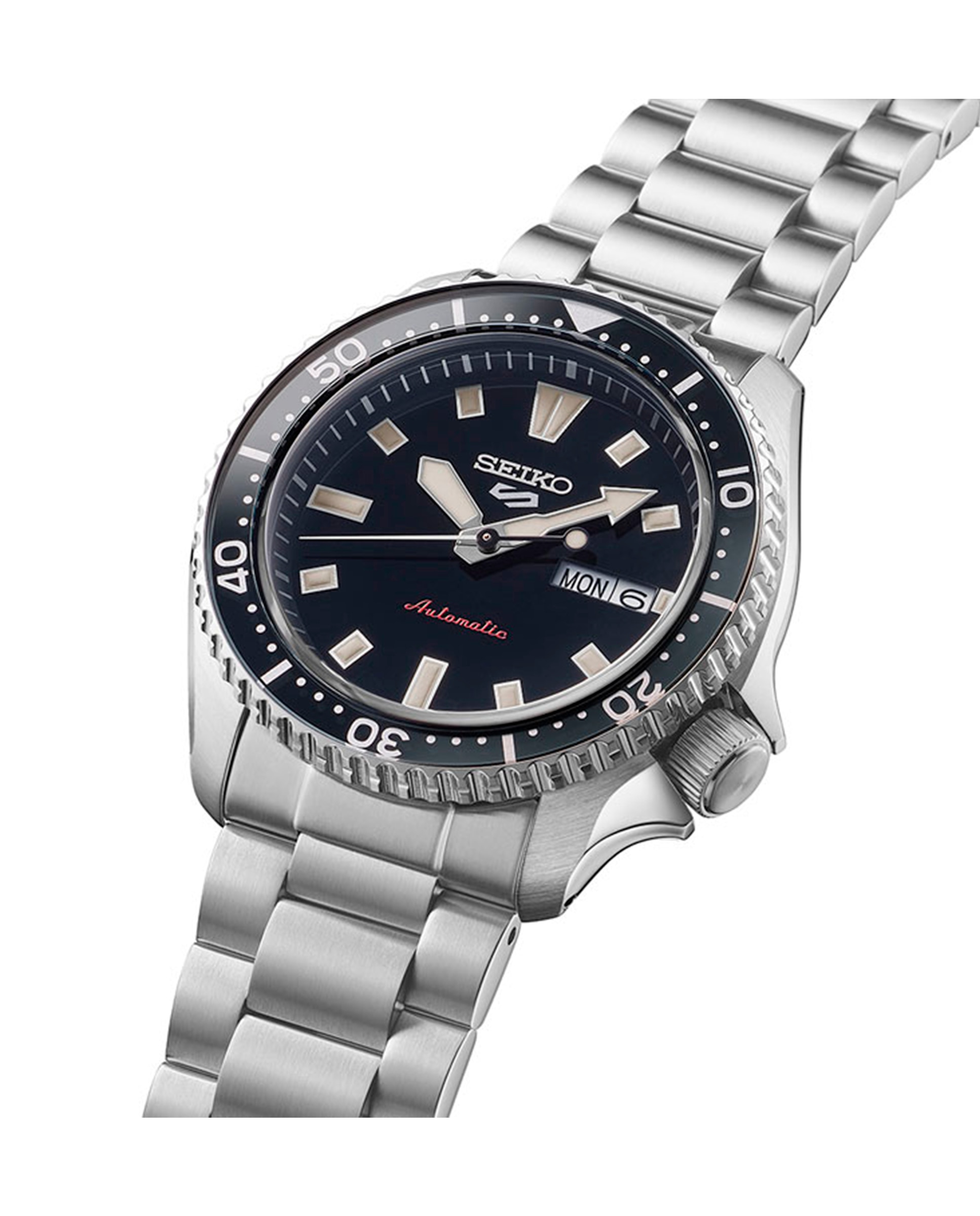 Relógio 5 Sports Srpl85k1 Automático de Aço e Bracelete Prateada Prata-3