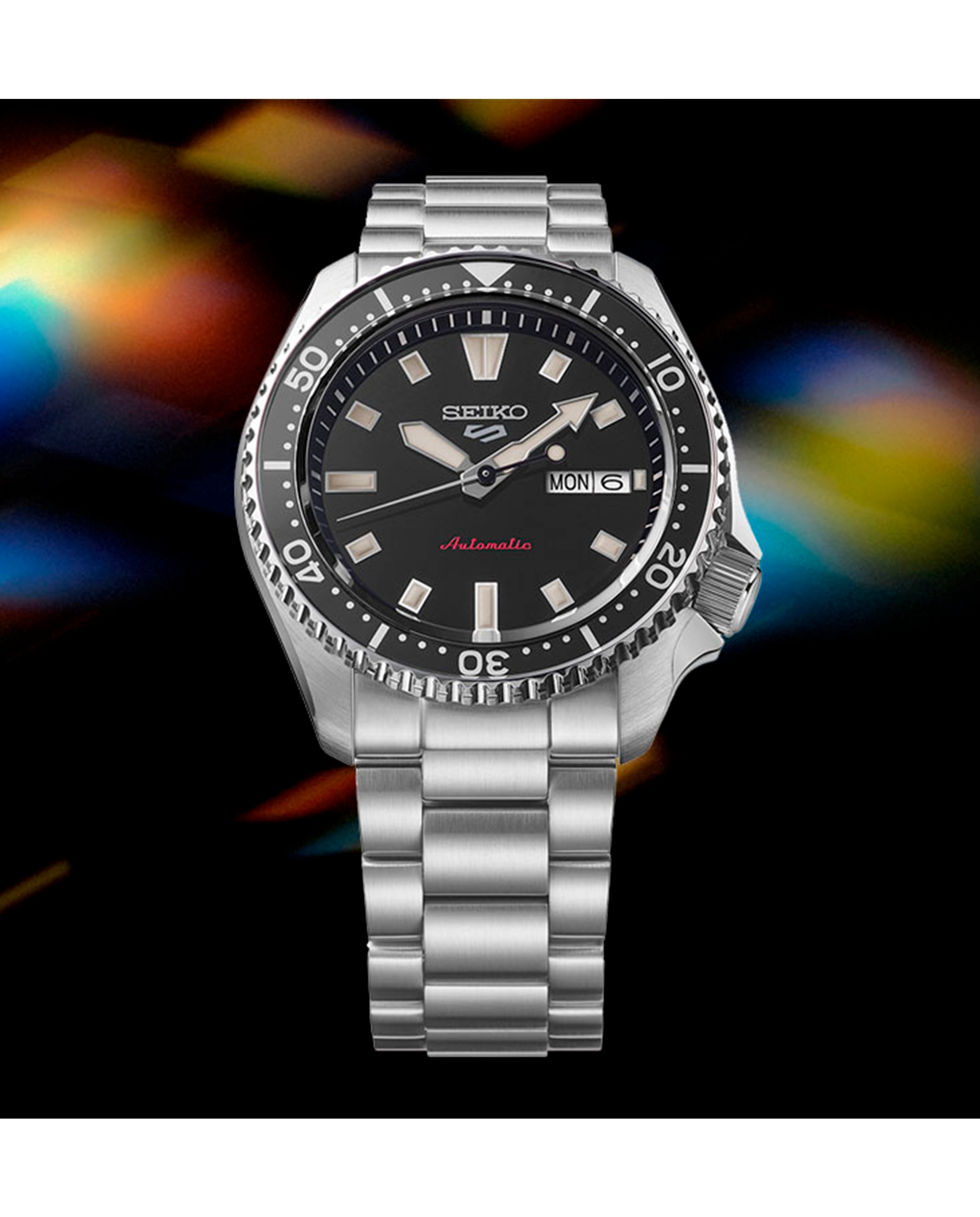 Relógio 5 Sports Srpl85k1 Automático de Aço e Bracelete Prateada Prata-4