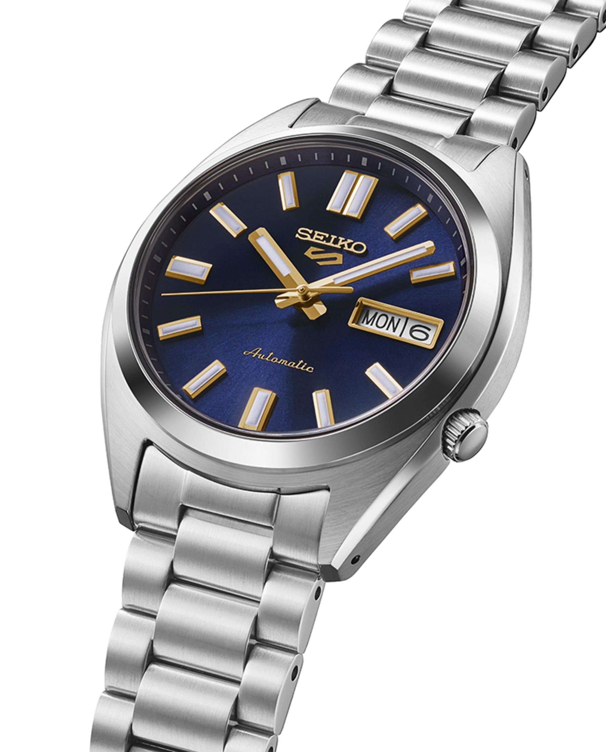 Relógio 5 Sports Srpl55k1 Automático de Aço e Bracelete Prateada Prata-3