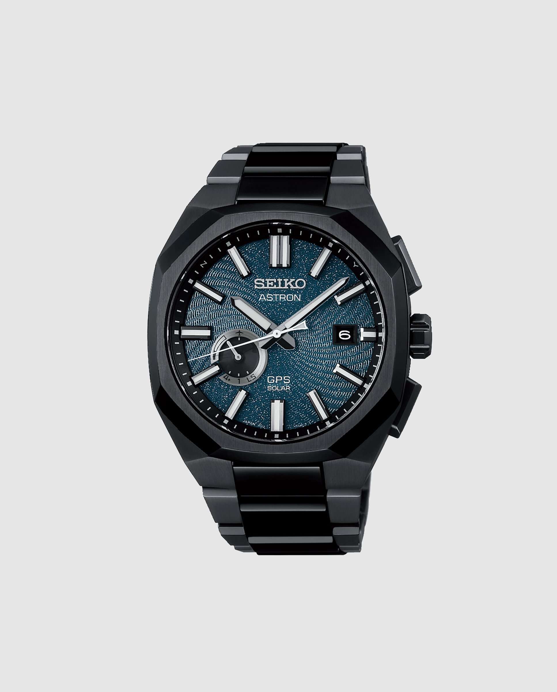 Imagem 0 de Relógio Astron Ssj039j1 de Titânio e Correia em Preto