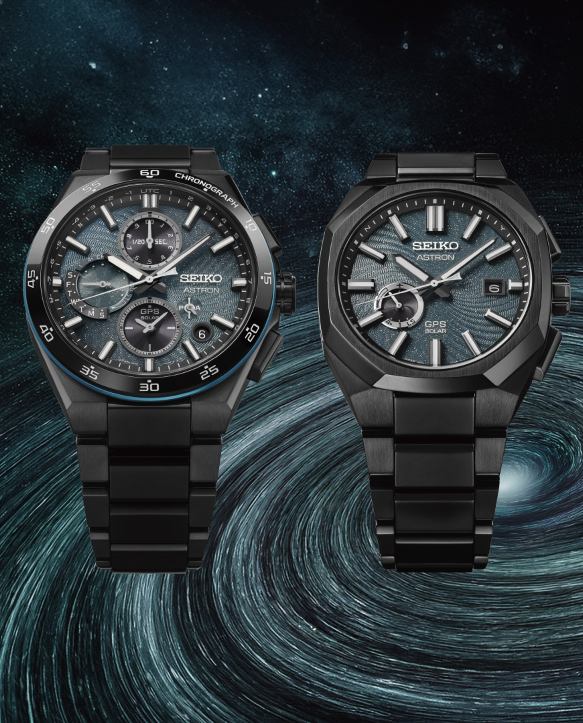 Relógio Astron Ssj039j1 de Titânio e Bracelete em Preto Preto-4