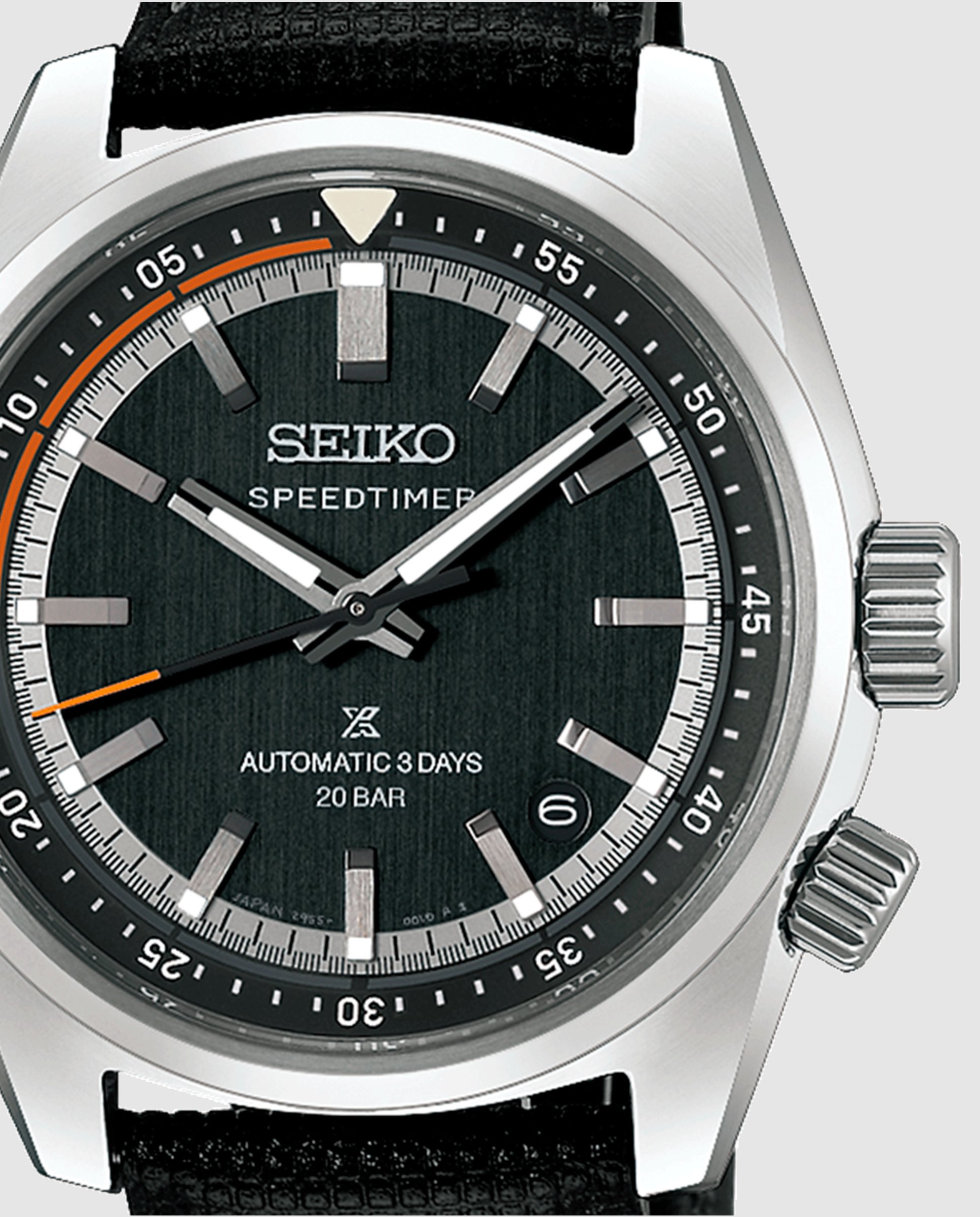 Relógio Prospex Hbc004j1 Automático de Pele e Correia em Preto Preto-2