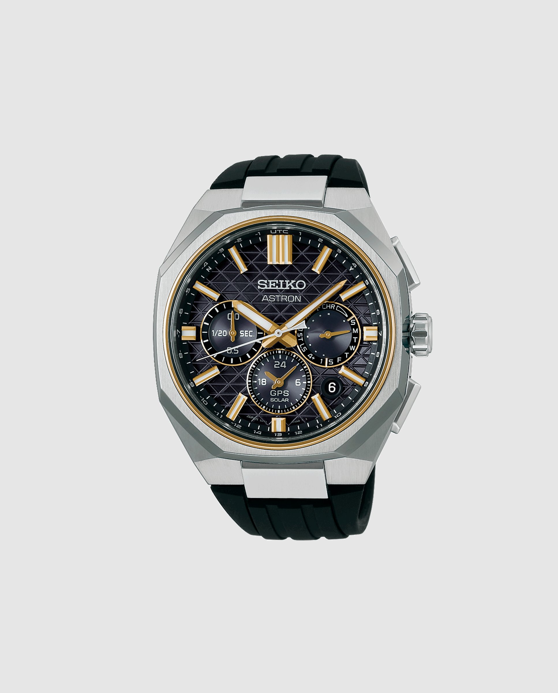 Relógio Astron Hab003j1 de Silicone e Correia Preta Preto-1