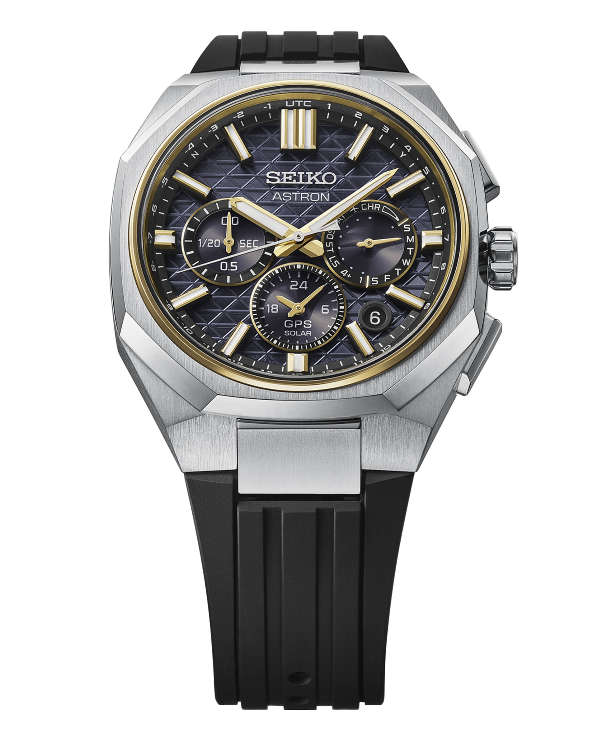Relógio Astron Hab003j1 de Silicone e Correia Preta Preto-4