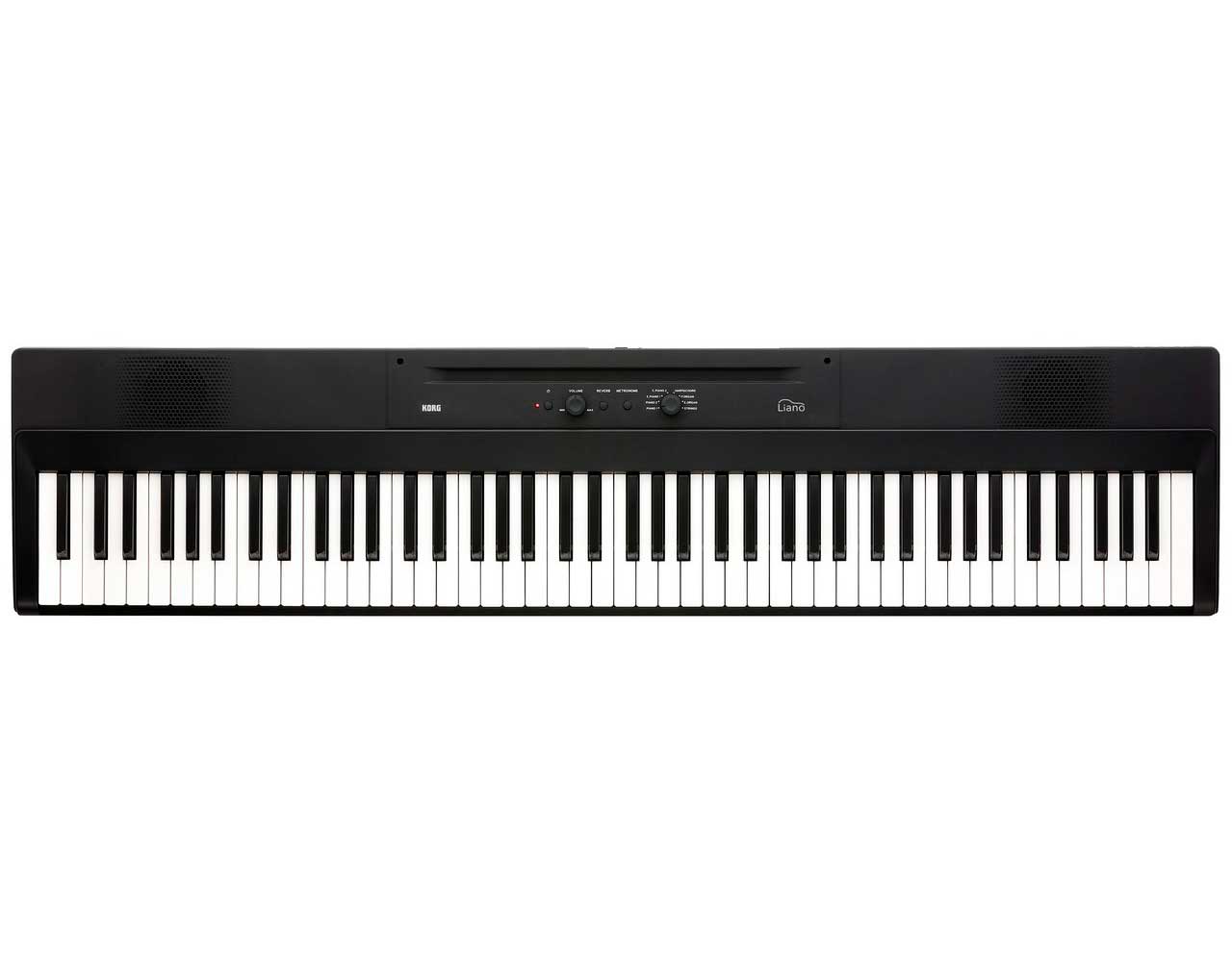 Piano digital compacto Korg Liano Preto-1
