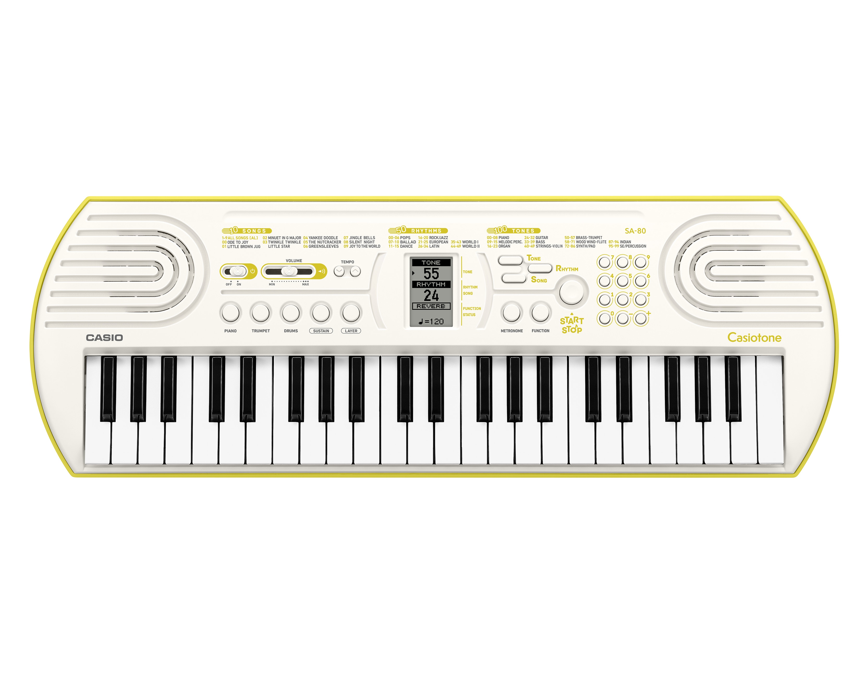 Teclado infantil Casio SA-80 Branco-1