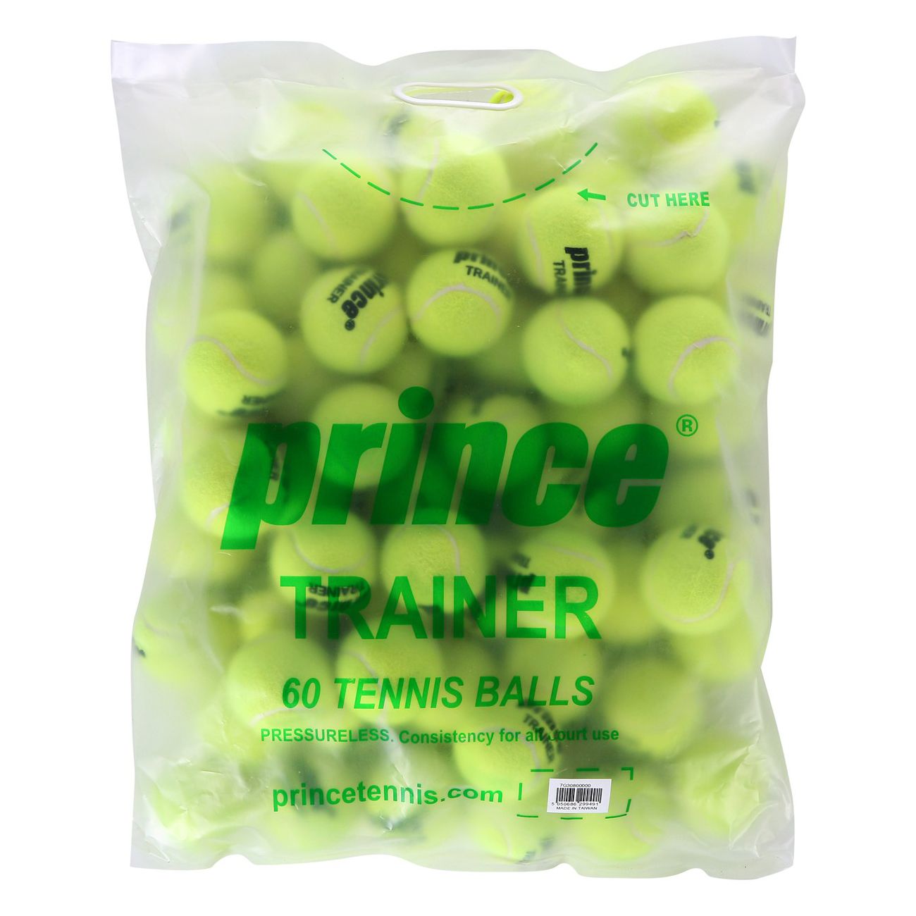 Bolsa de 60 Bolas de Ténis Trainer Prince Amarelo-1