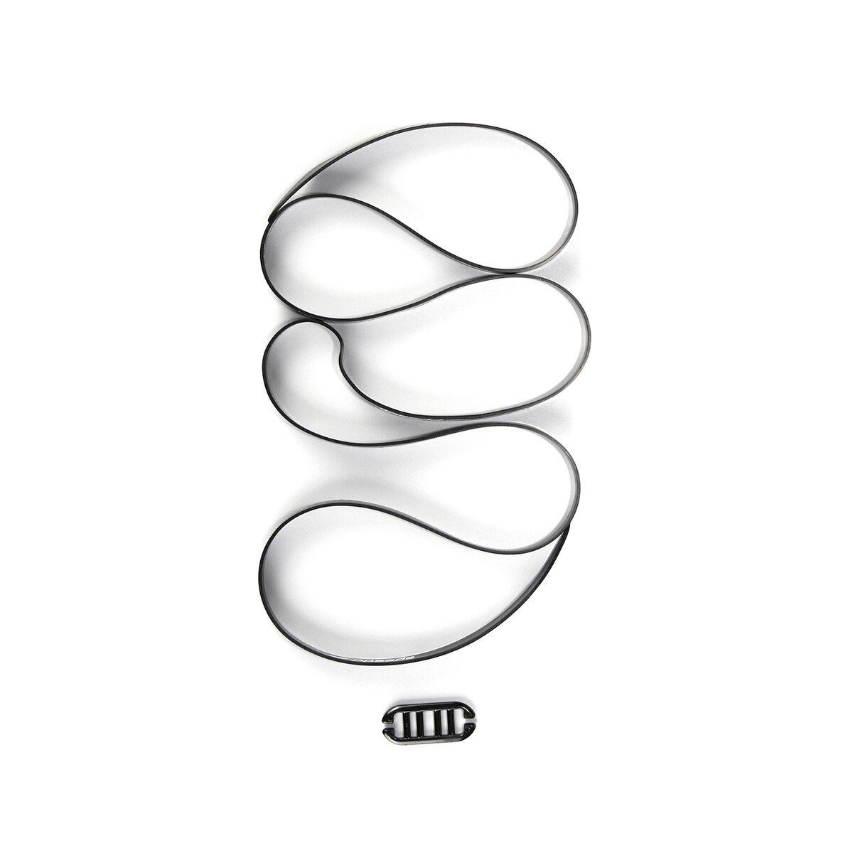 Correia Óculos de Natação Silicone Strap Spare Silicone Strap Speedo Preto-2