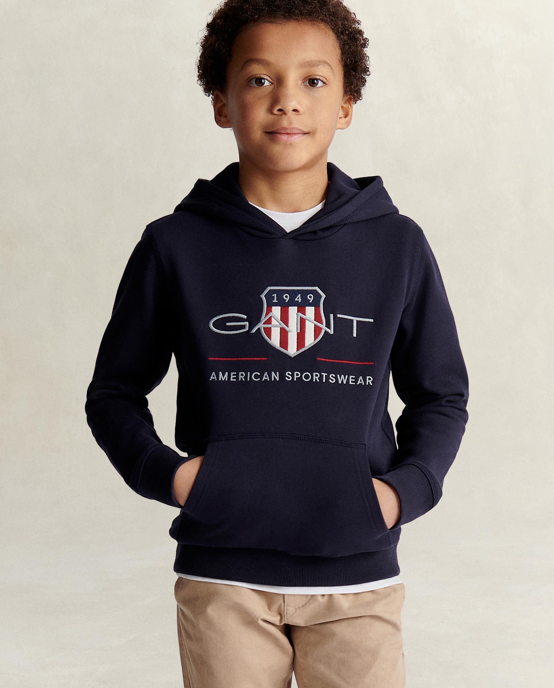 Imagem 0 de Sweatshirt Infantil com Capuz e Desenho Frontal