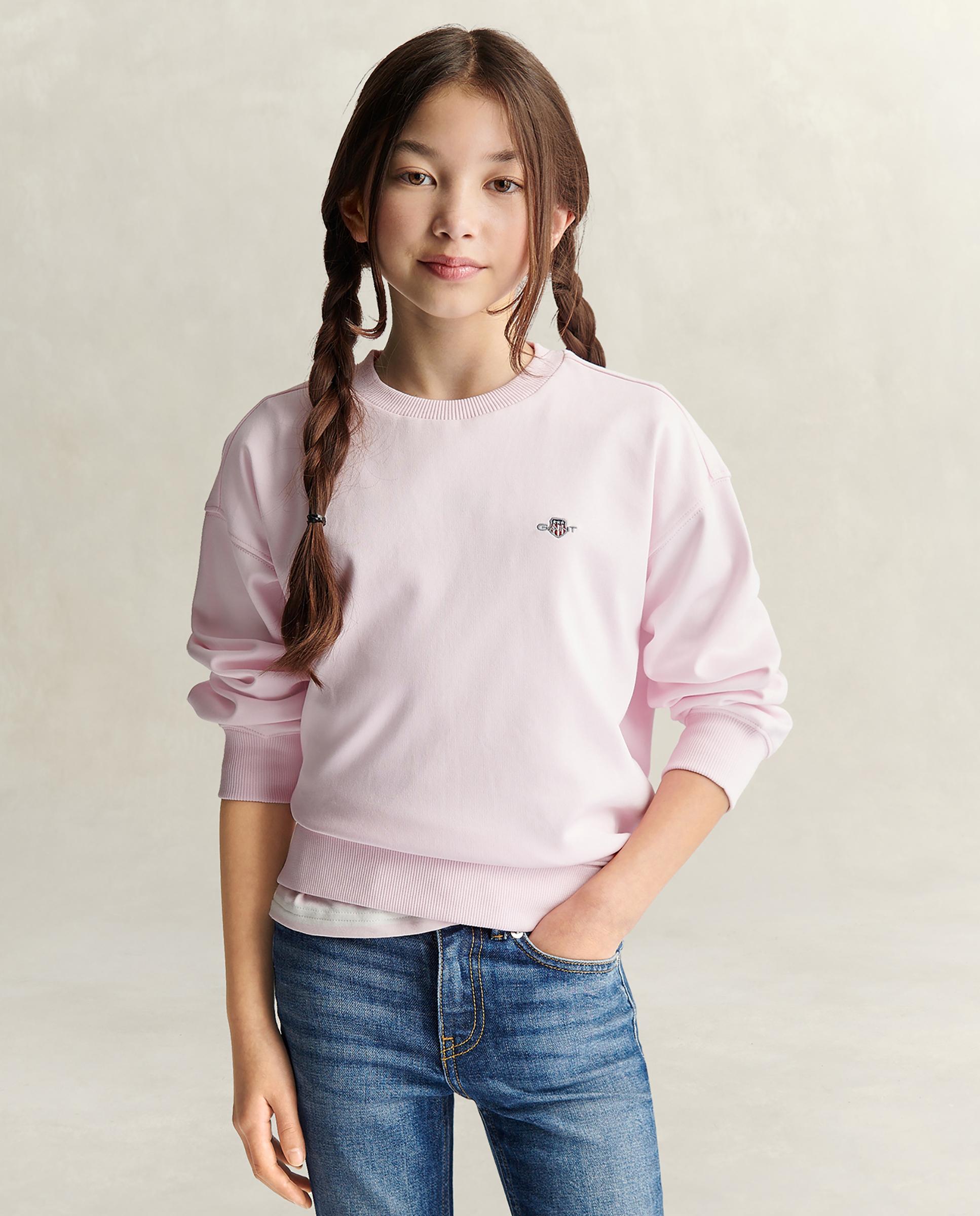 Imagem 0 de Sweatshirt sem Capuz Infantil de Algodão com Insígnia