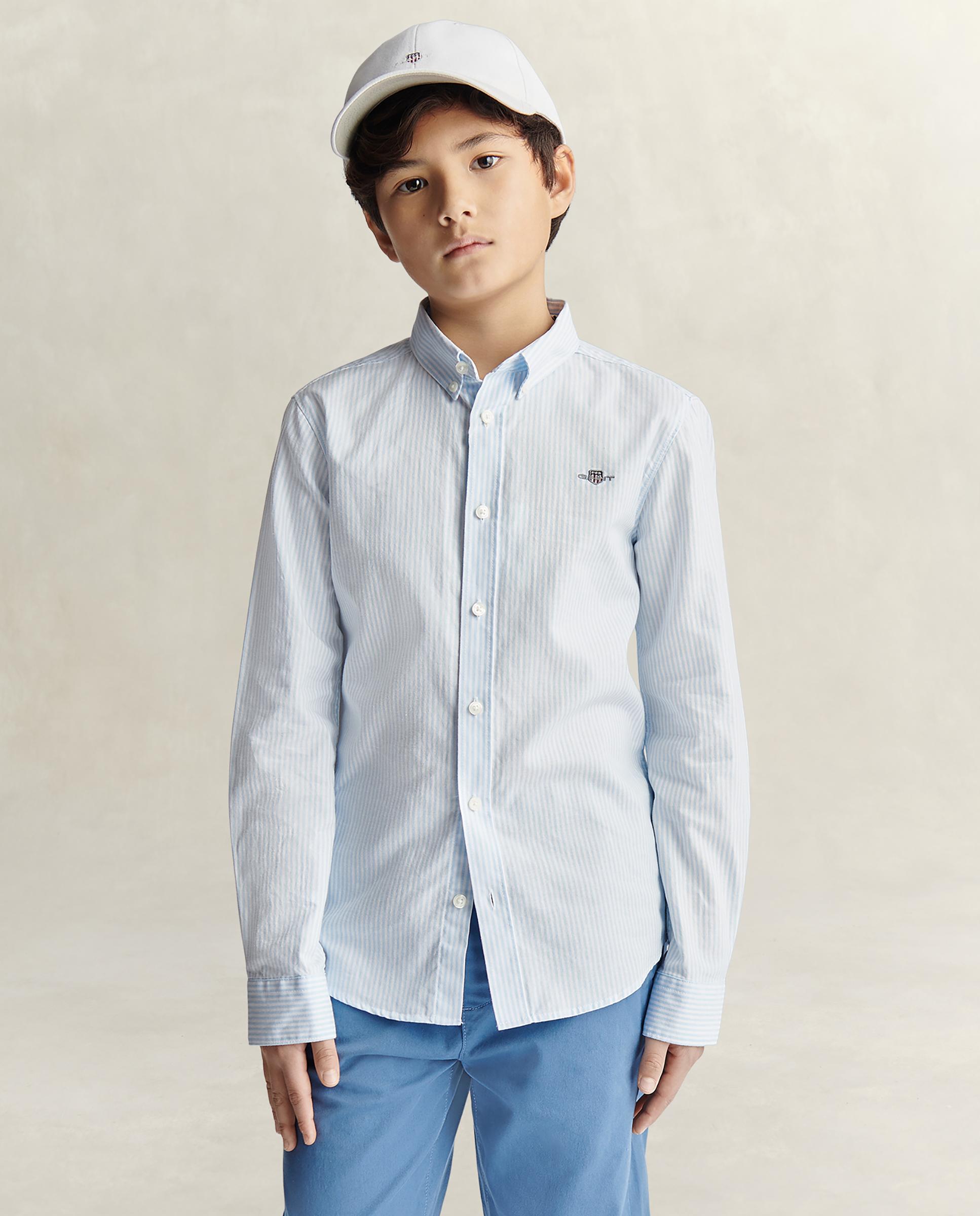 Imagem 0 de Camisa Infantil Oxford Às Riscas