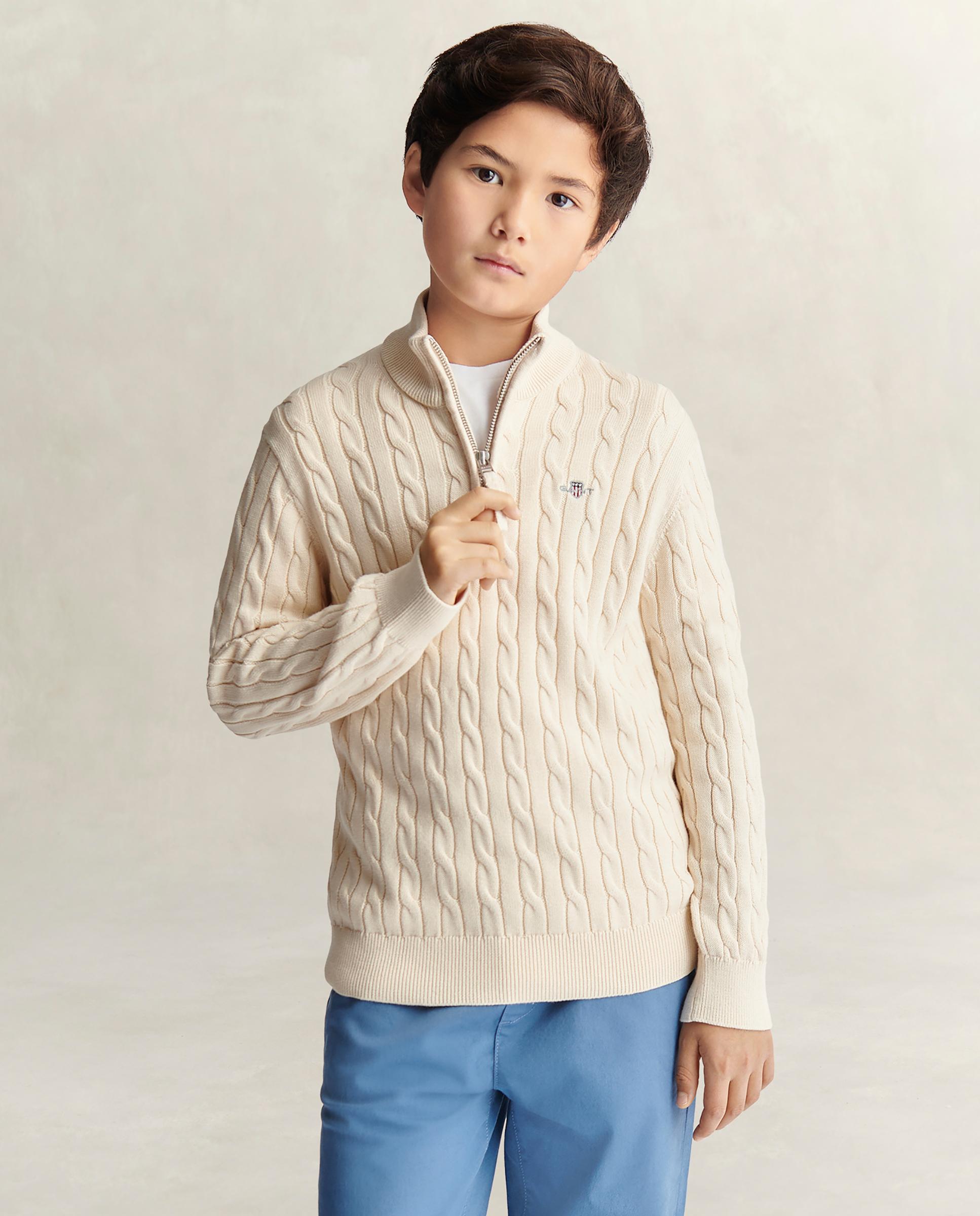 Imagem 0 de Camisola Infantil de Gola Alta com Fecho Zip