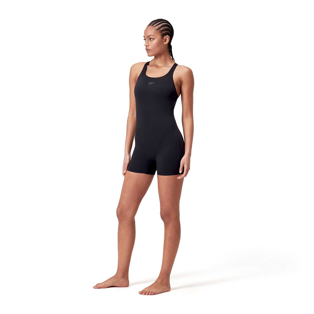 Fato de Banho Natação Womens Eco Endurance+ Legsuit Speedo Preto-2