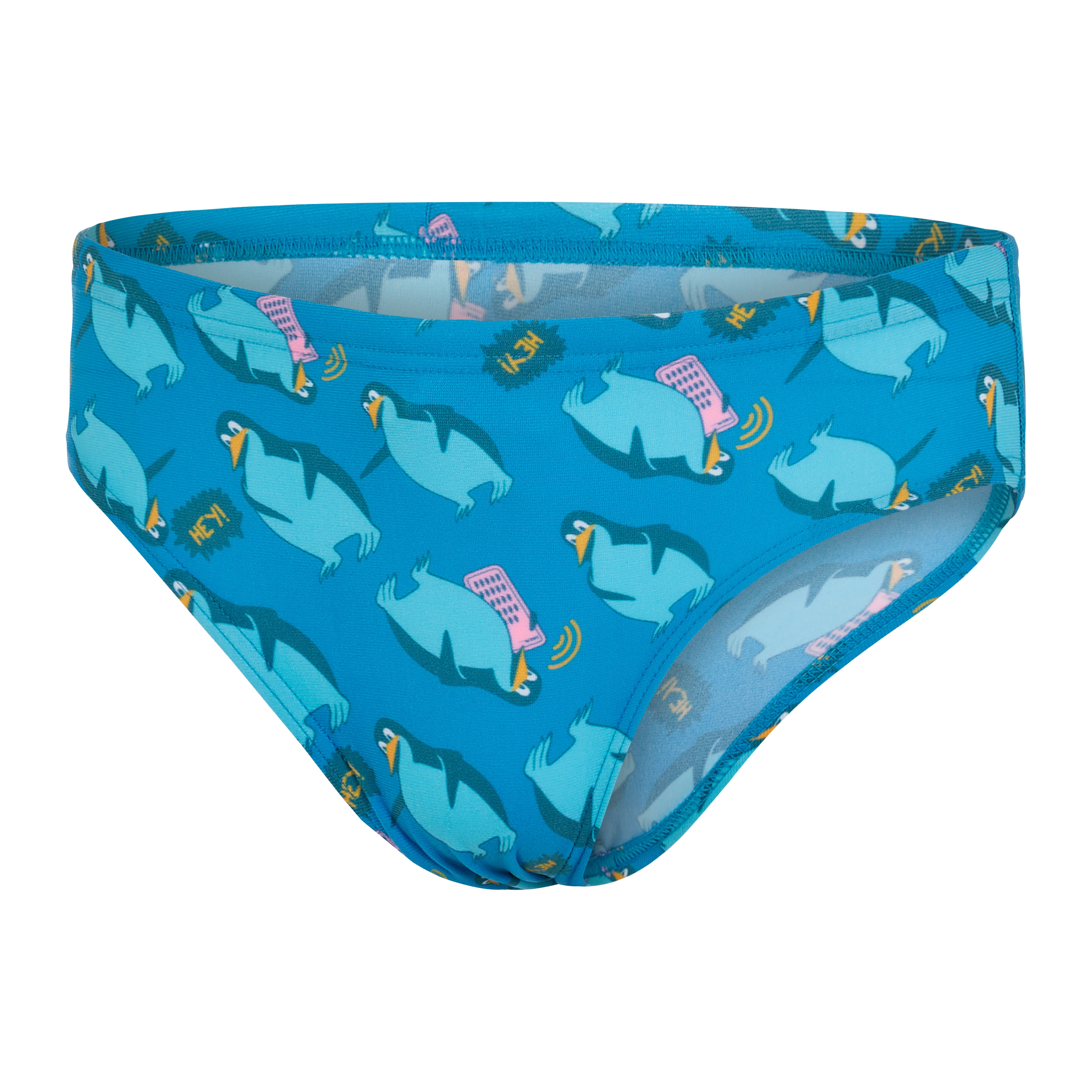 Fato de Banho de Natação Infantil Brief Boys Allover 6cm Brief Speedo Azul-claro-1