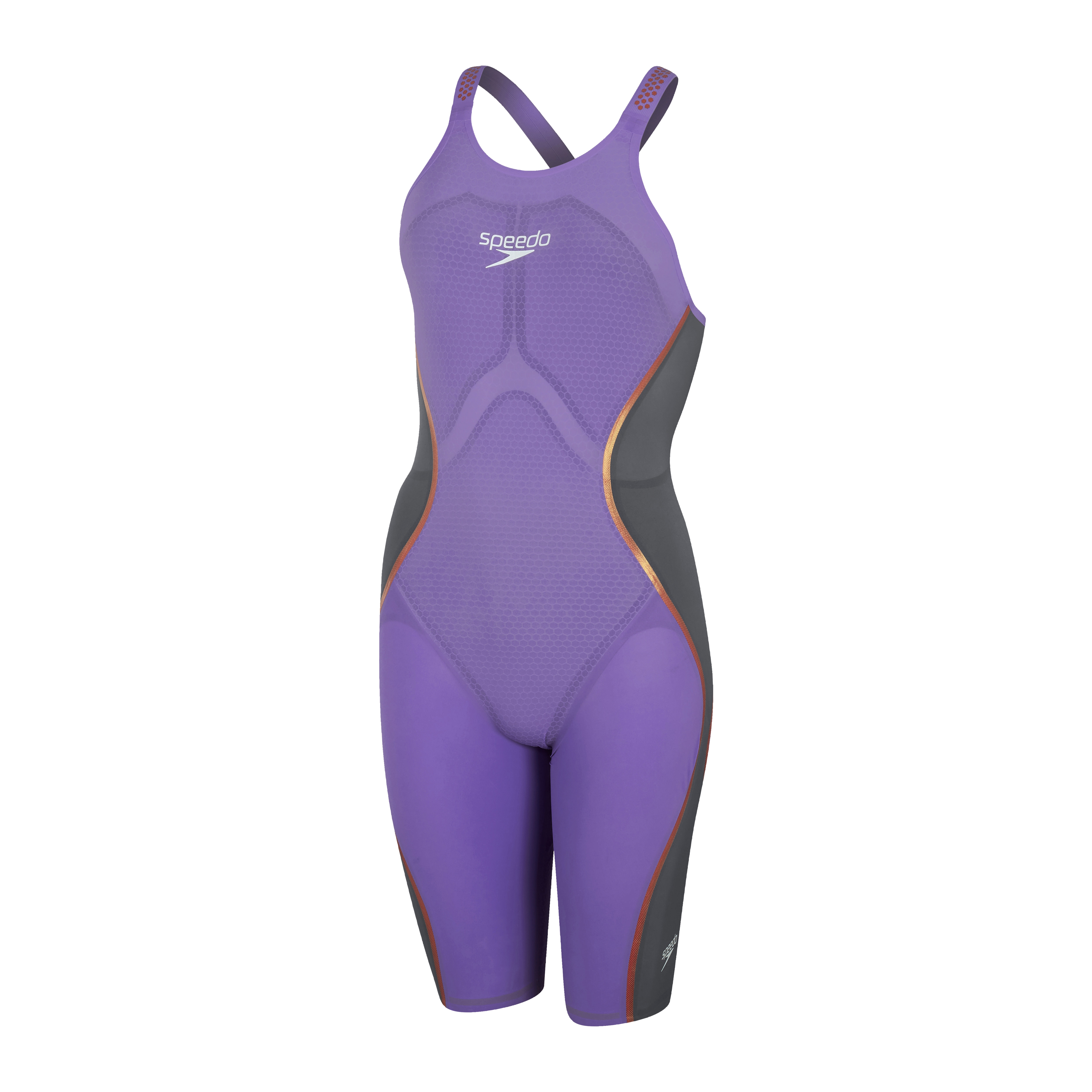 Fato de Banho de Natação Fastskin Lzr Pure Intent Openback Kneeskin Speedo Roxo-1