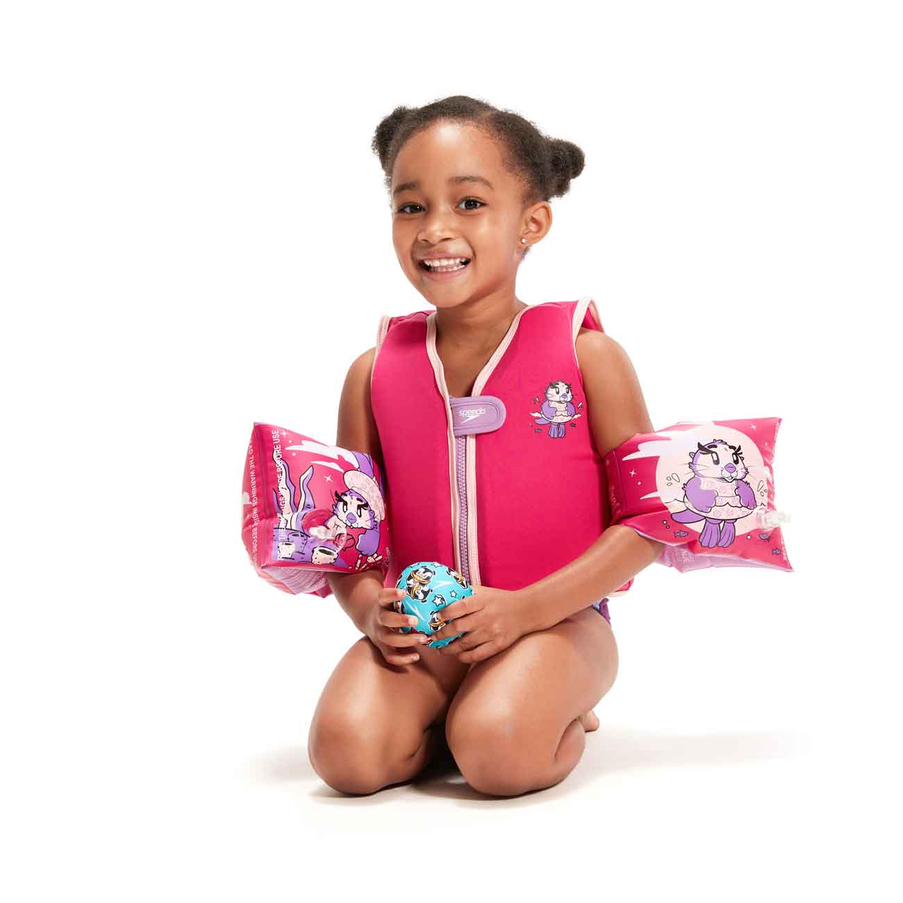 Colete de Flutuação para Bebés Character Printed Float Vest Speedo Rosa-2