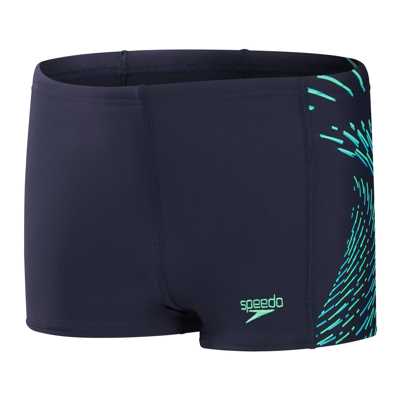 Fato de Banho de Natação Infantil Boys Plastisol Placement Speedo Verde-1