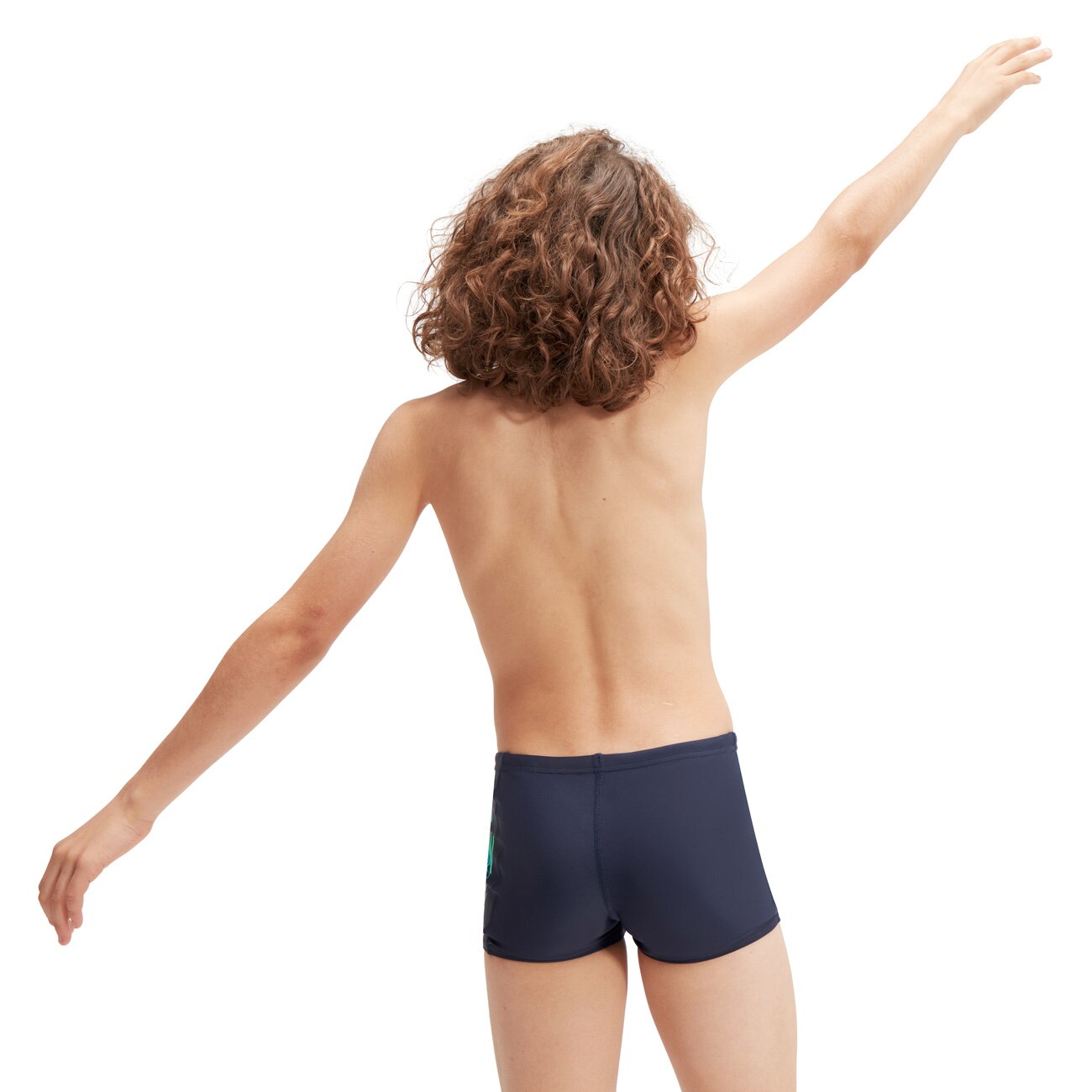 Fato de Banho de Natação Infantil Boys Plastisol Placement Speedo Verde-3