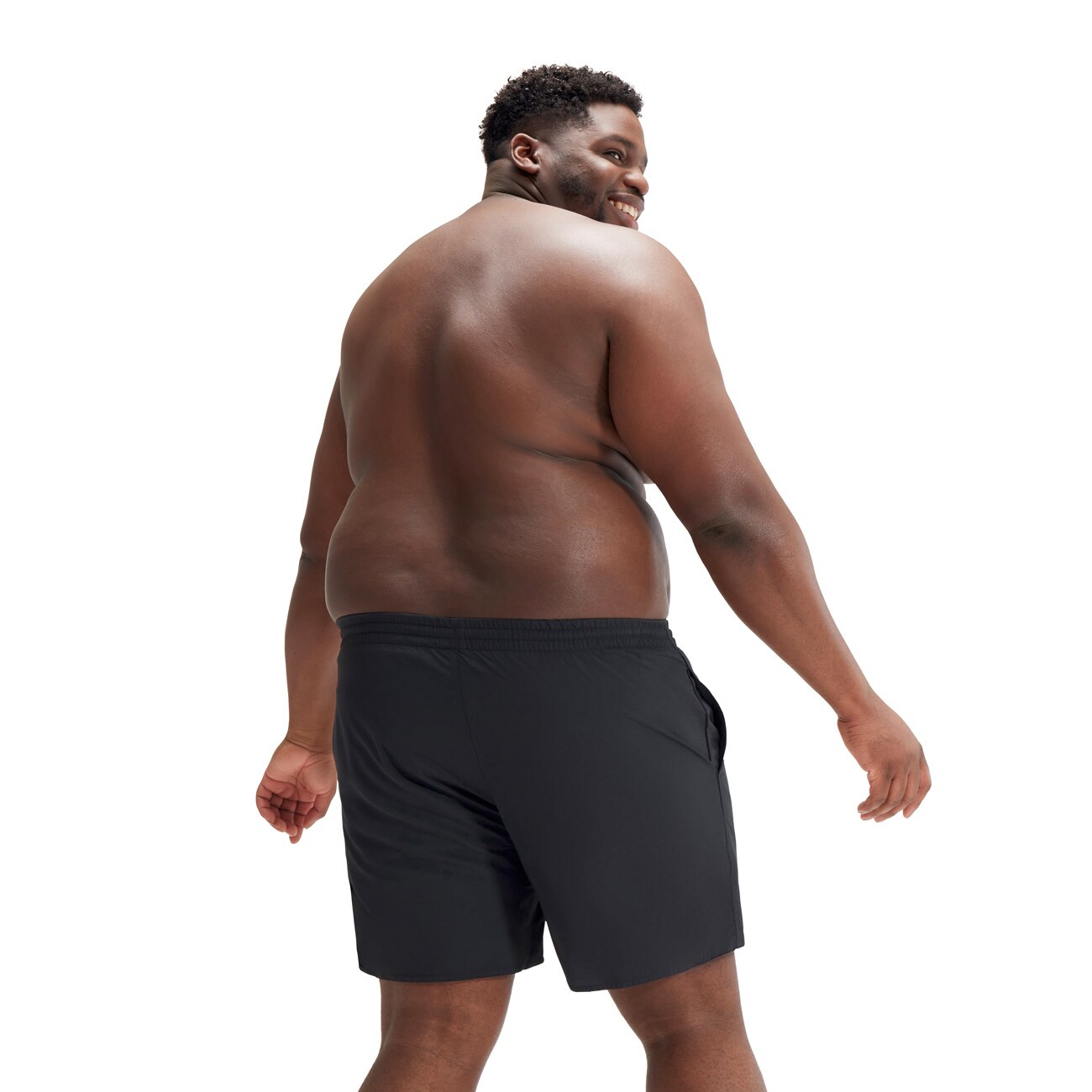 Fato de Banho de Natação Mens Plus Size Essential 16 Watershort Speedo Preto-3