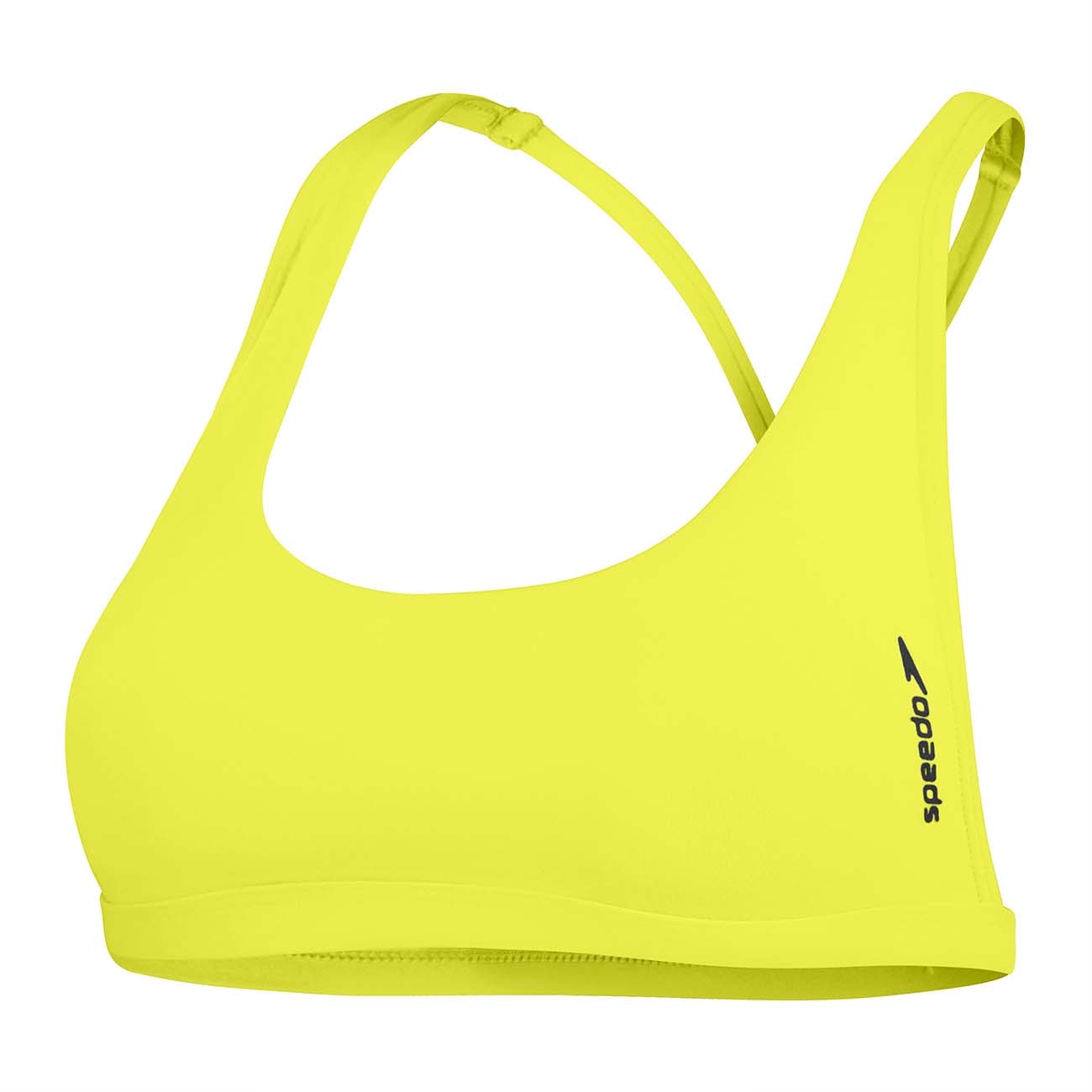 Top de Biquíni Womens Solid Convertible Top Speedo Amarelo-1