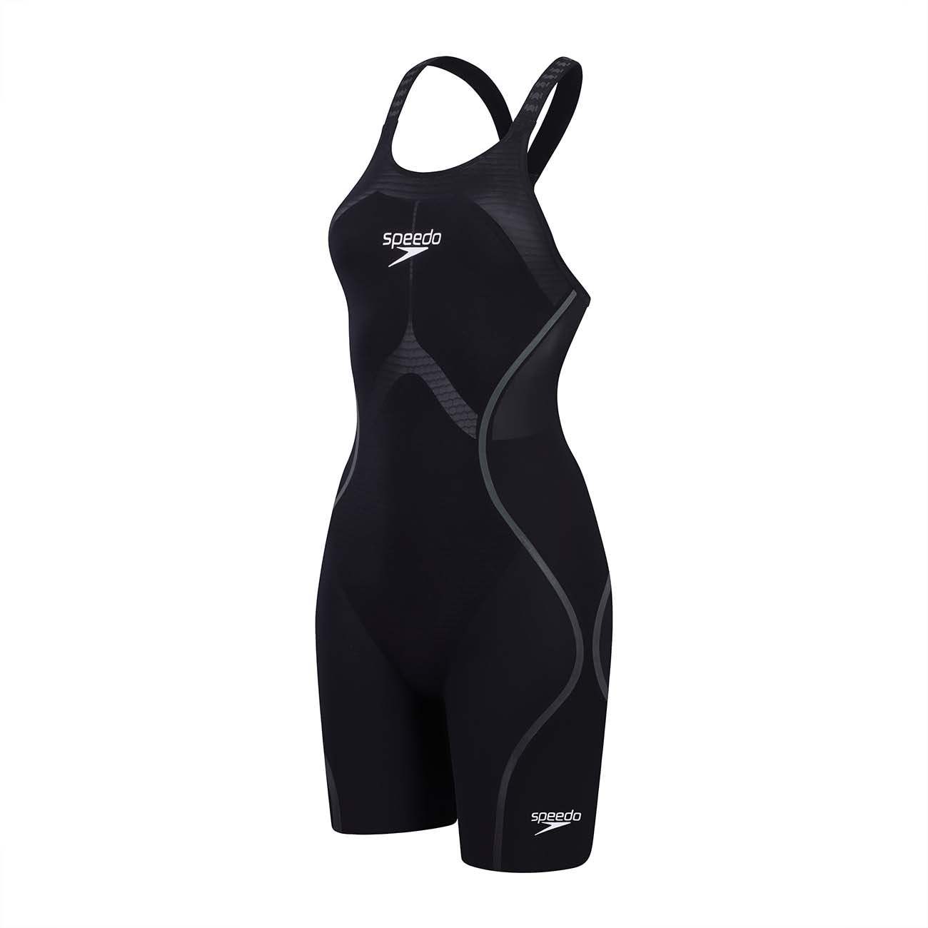 Fato de Banho de Natação Fastskin Lzr Pure Intent 2.0 Openback Kneeskin Speedo Preto-1