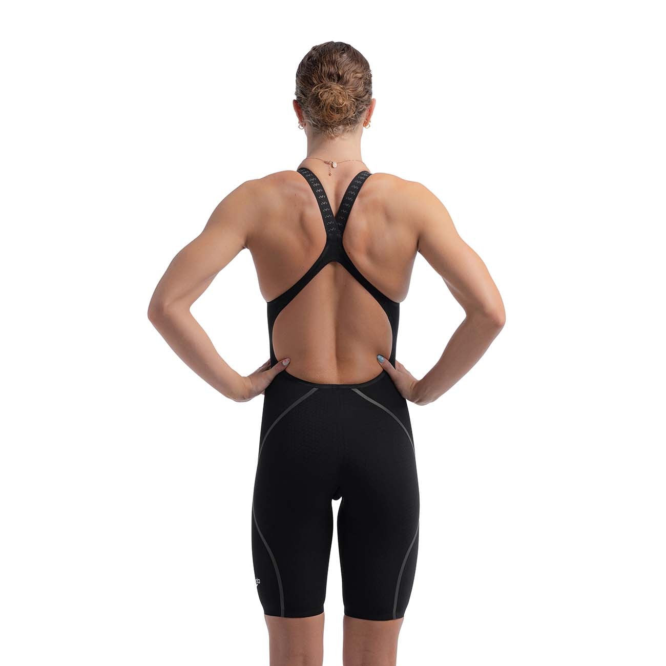 Fato de Banho de Natação Fastskin Lzr Pure Intent 2.0 Openback Kneeskin Speedo Preto-3