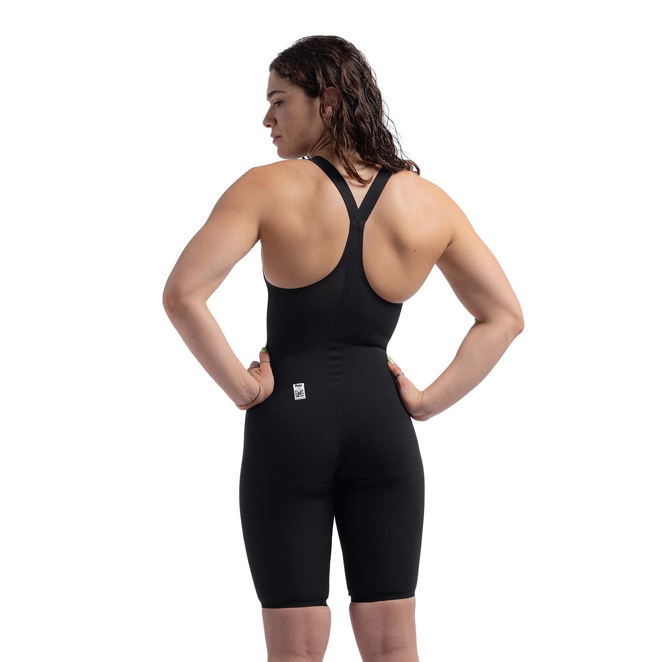 Fato de Banho de Natação Fastskin Lzr Pure Valor 2.0 Closedback Kneeskin Speedo Preto-3