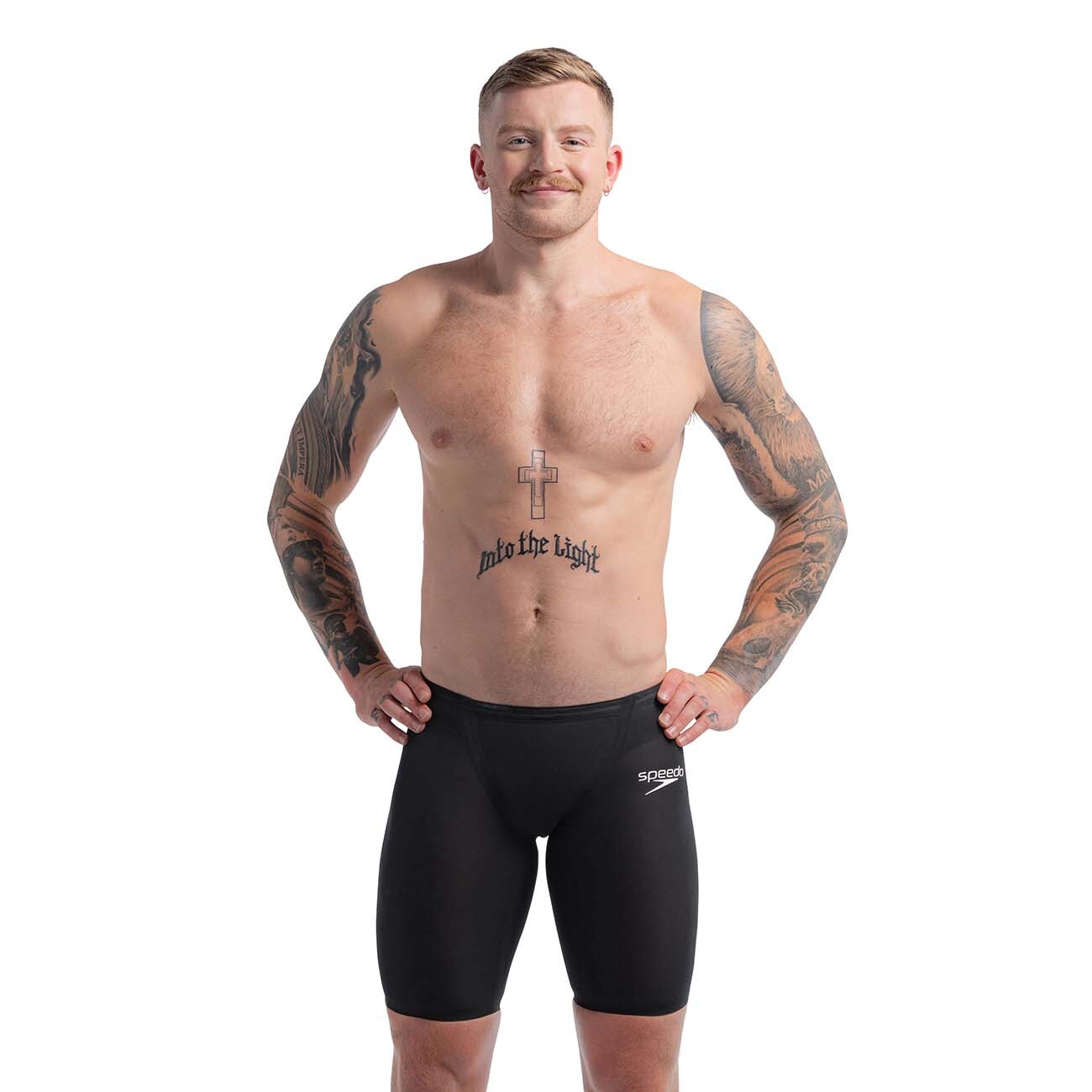 Fato de Banho de Natação Fastskin Lzr Pure Valor 2 High Waisted Jammer Speedo Preto-2