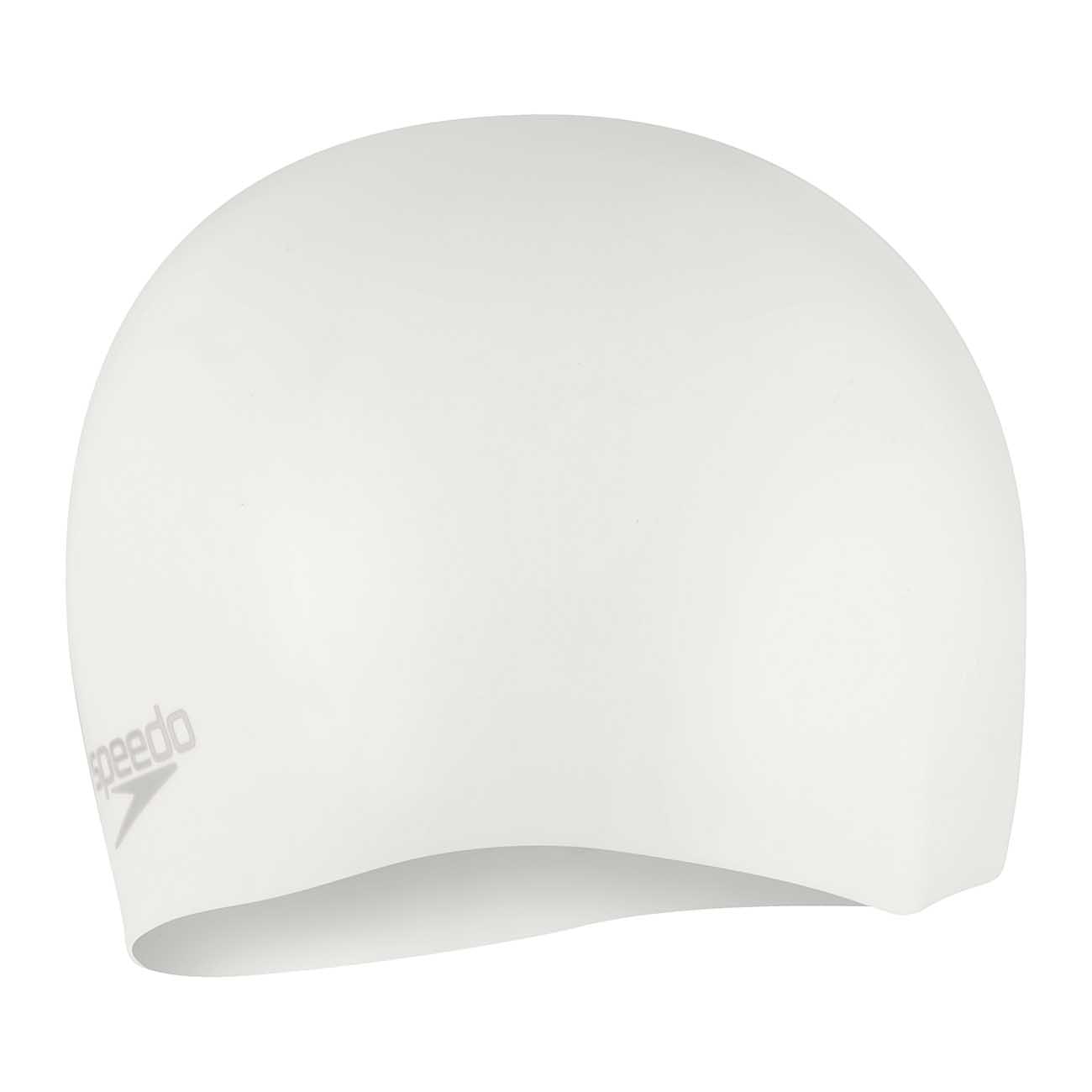 Chapéu de Natação Unissexo de Silicone Moldada em Liso Speedo Branco-3
