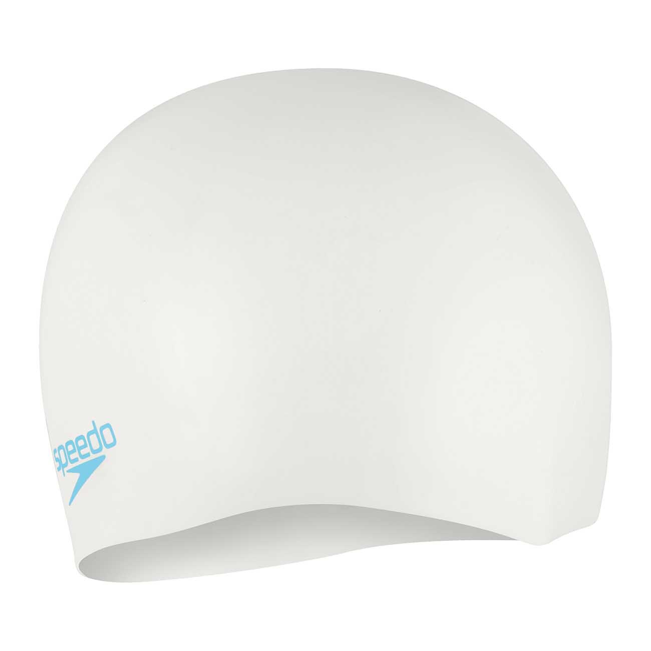 Chapéu Junior de Silicone Moldada Liso Speedo Branco-3