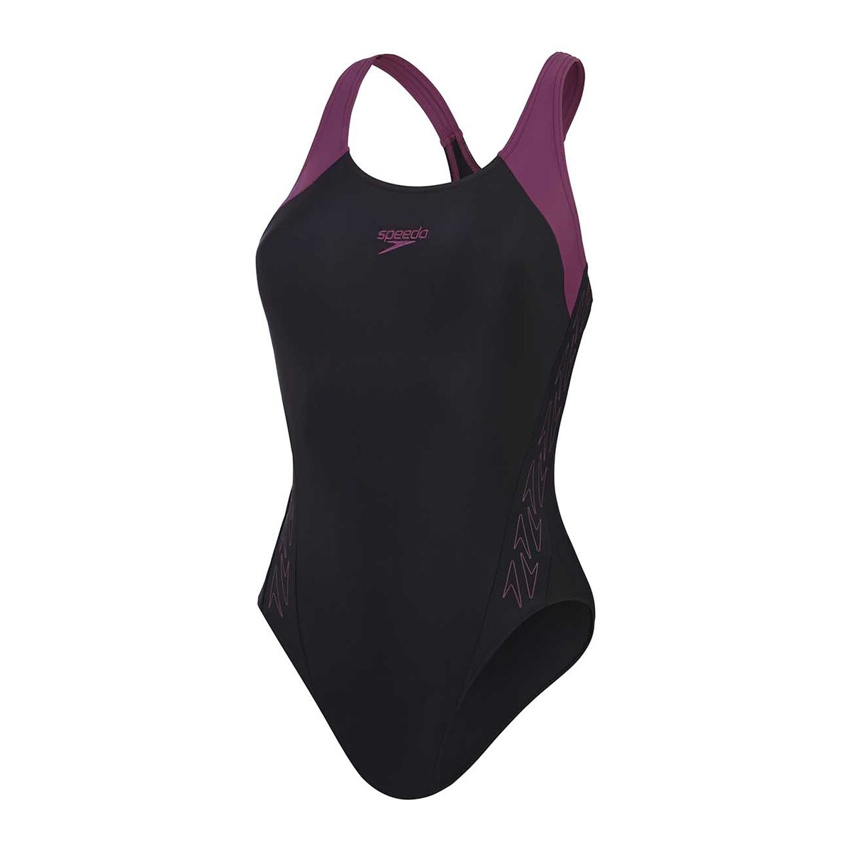 Fato de Banho de Natação Womens Hyperboom Splice Racerback Speedo Roxo-1