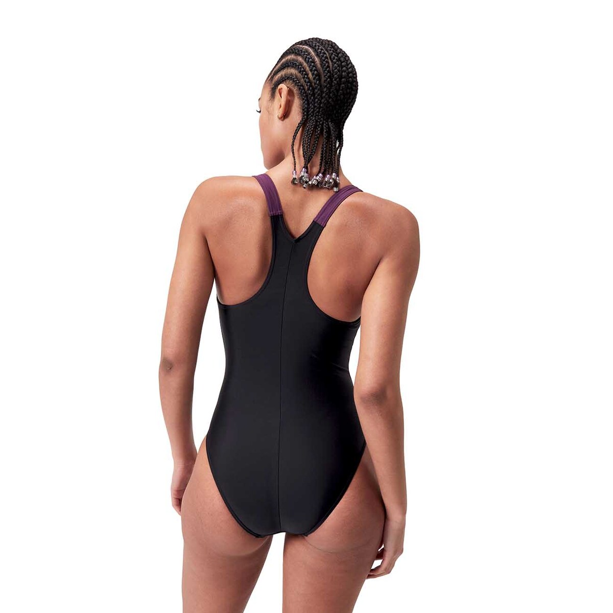 Fato de Banho de Natação Womens Hyperboom Splice Racerback Speedo Roxo-3