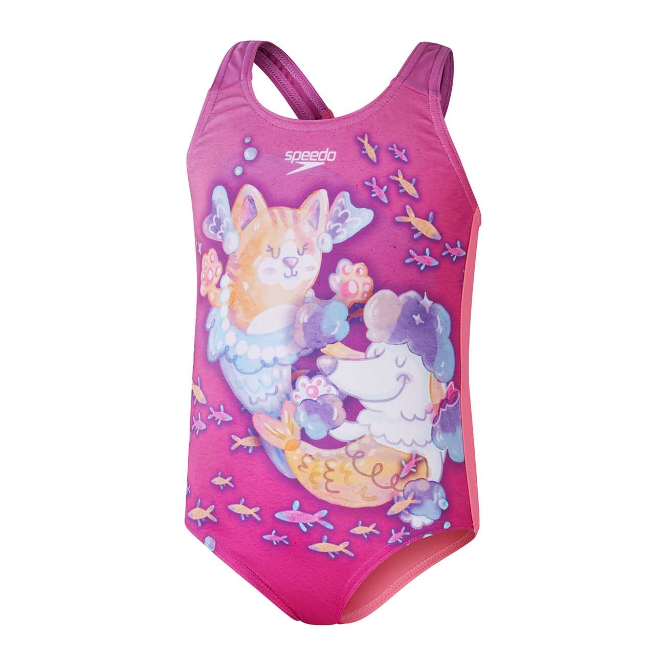Imagem 0 de Fato de Banho de Natação para Bebés Infant Girls Digital Printed Swimsuit Speedo