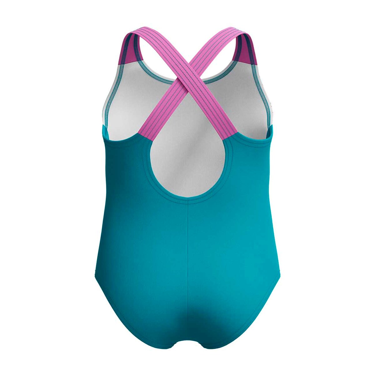 Fato de Banho de Natação para Bebé Girls Printed Crossback Speedo Rosa-3